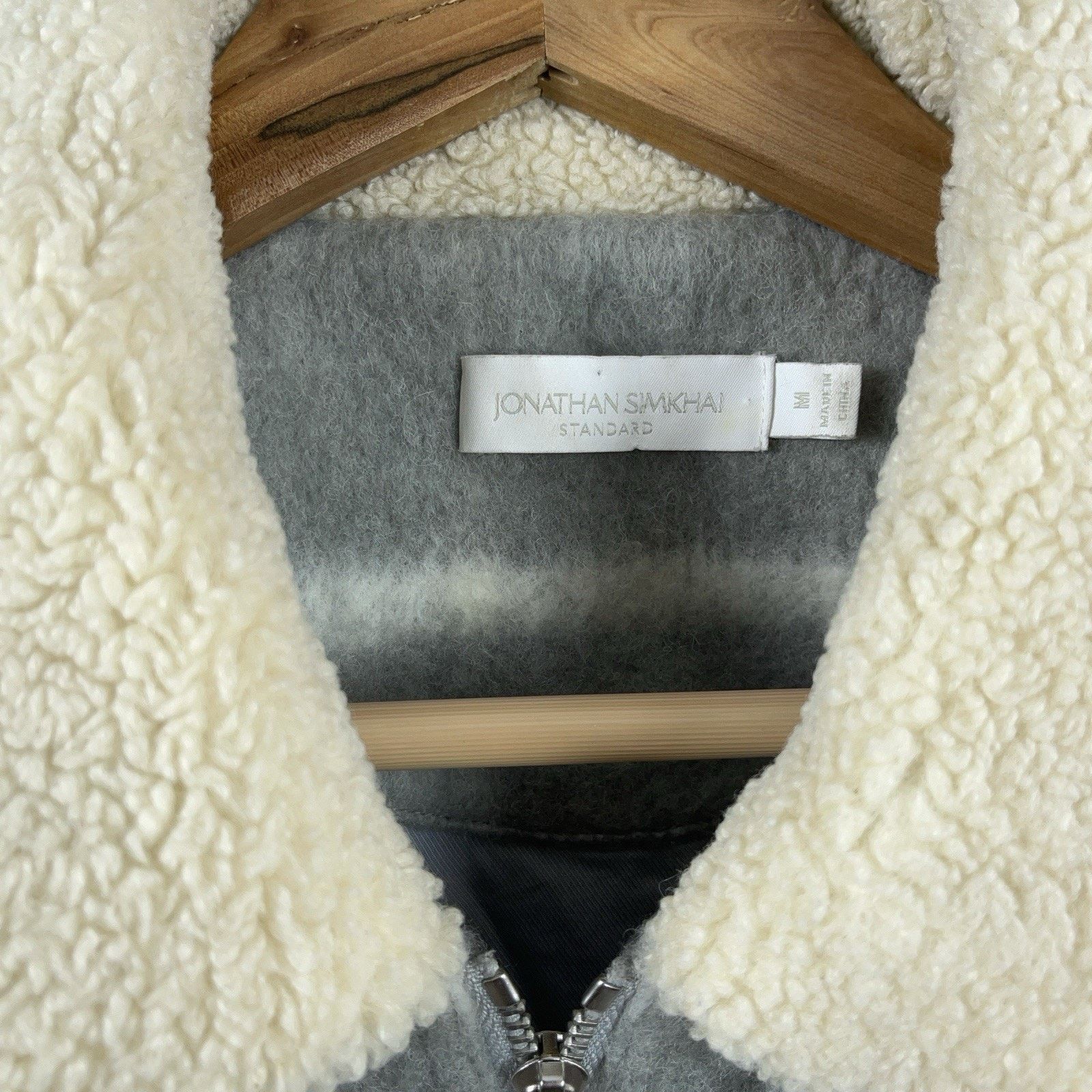Jonathan Simkhai Jonathan Simkhai Standard Carlyle Brushed Wool Bomber Medium Size M / US 6-8 / IT 42-44 - 3 Thumbnail
