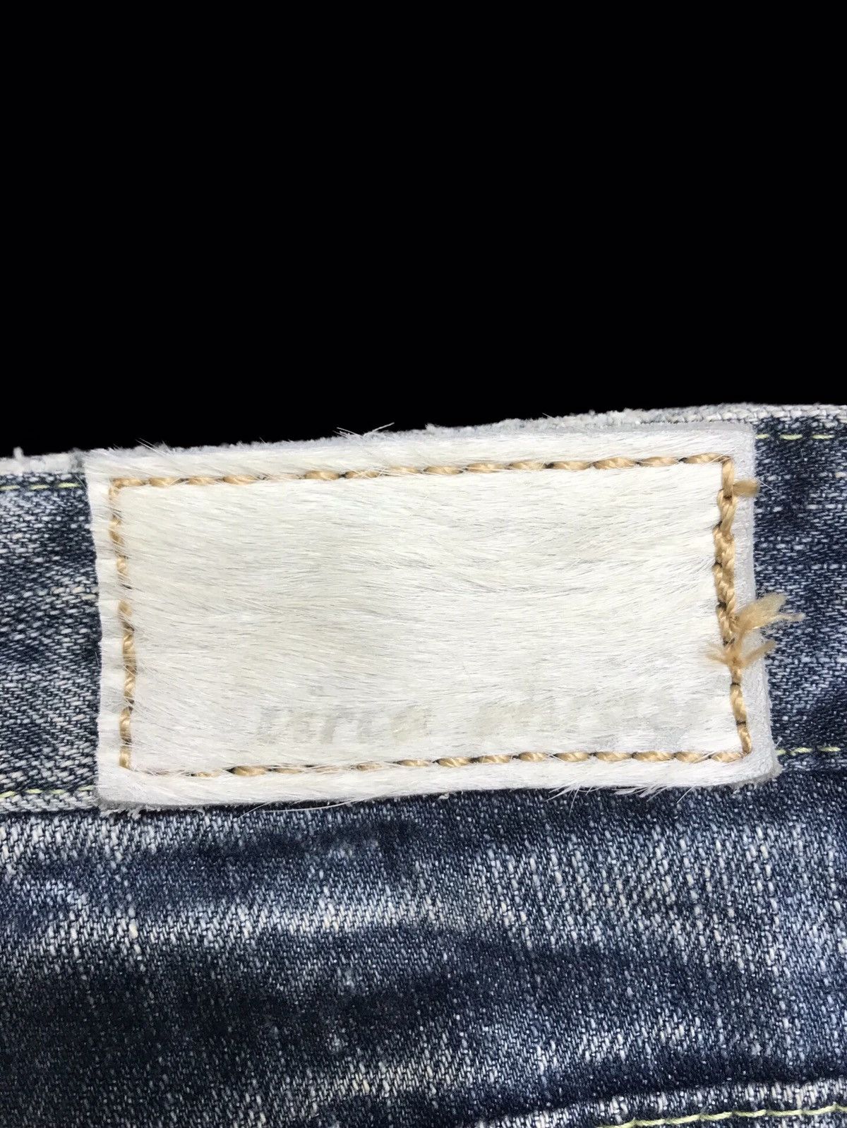 Japanese Brand 💥FLARE💥virca phrase Skinny Flare Distressed Denim F243 Size 30" / US 8 / IT 44 - 16 Thumbnail