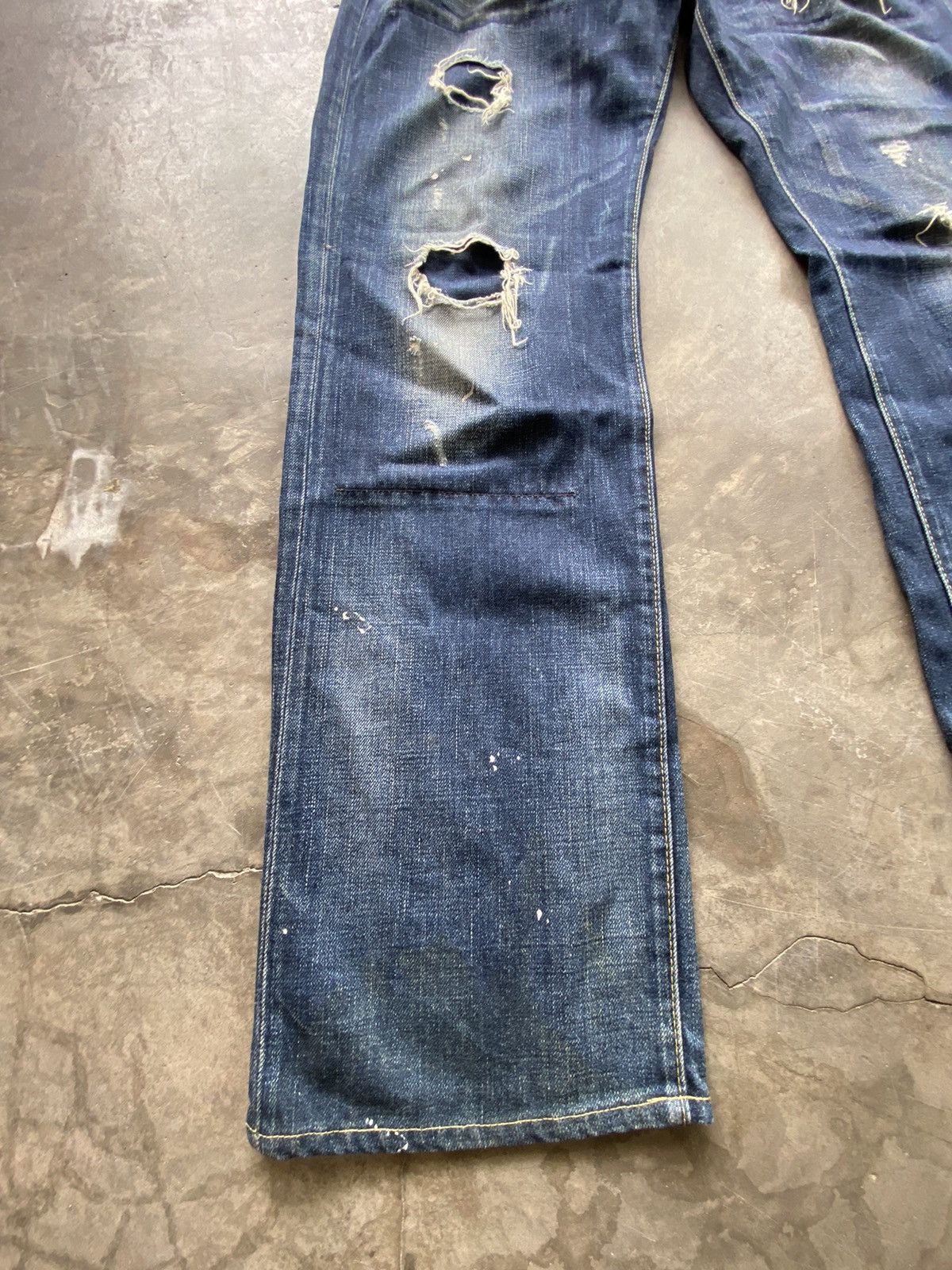 Japanese Brand Baggy Jeans Japanese Back Number Size US 36 / EU 52 - 2 Thumbnail