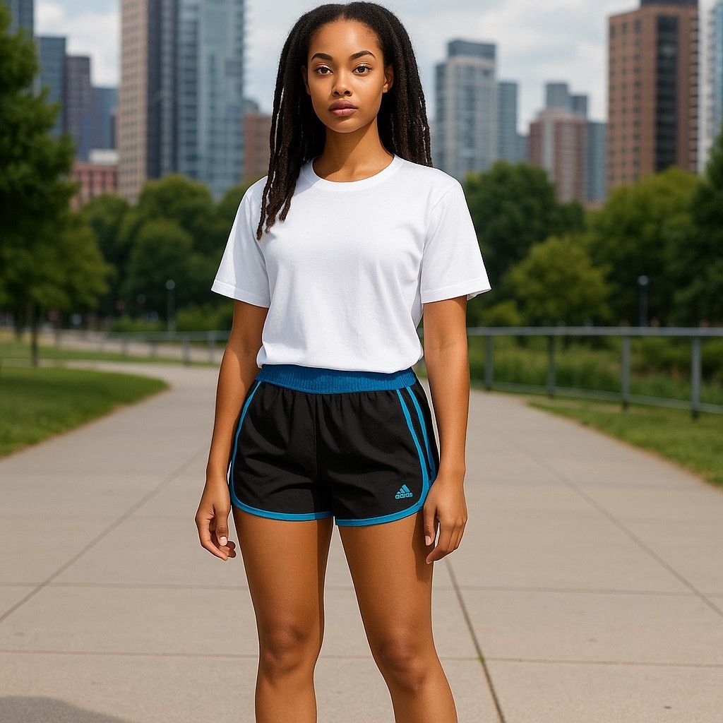 Adidas Adidas Black and Blue Athletic Shorts Size 34" / US 12 / IT 48 - 1 Thumbnail
