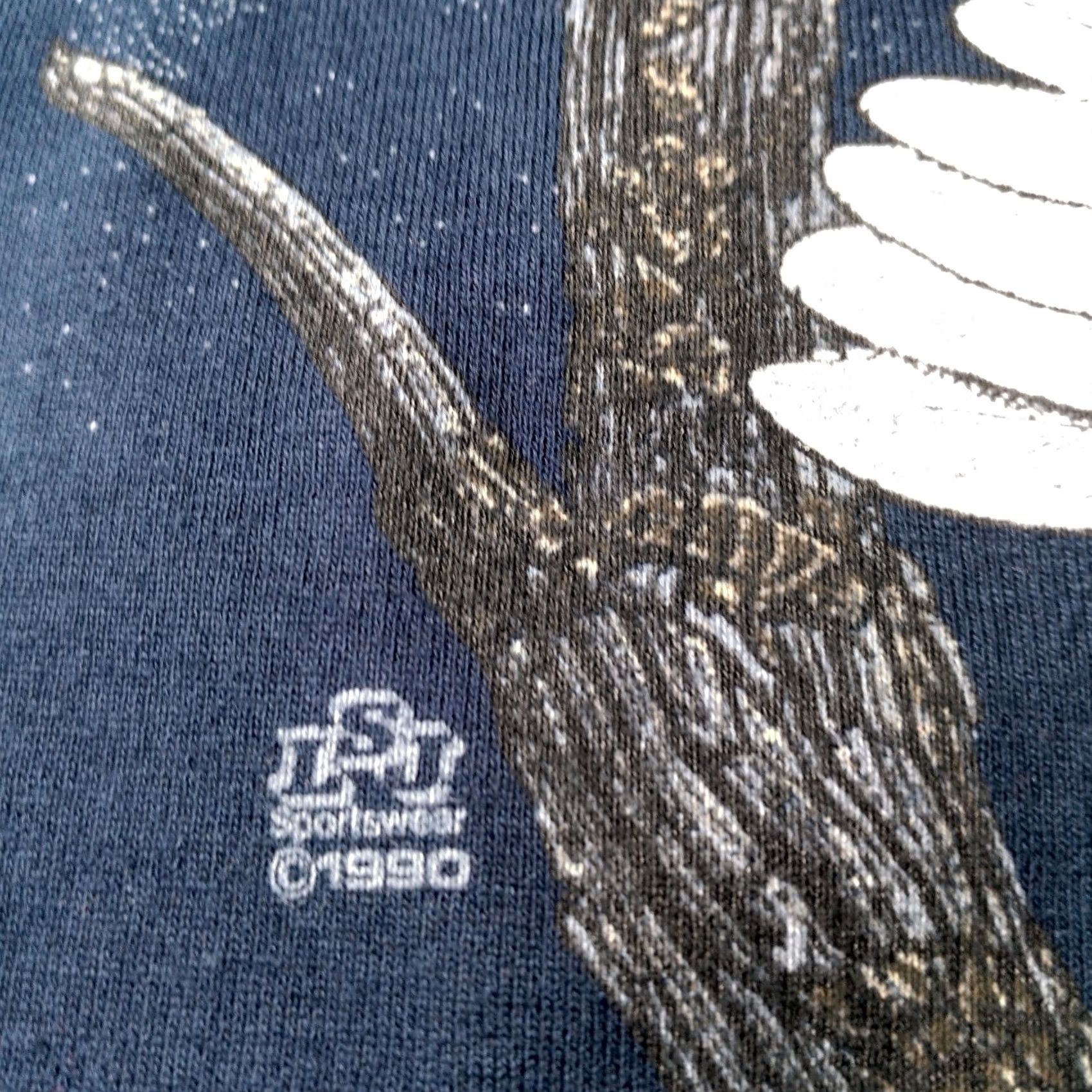 Cotton On VINTAGE Bald Eagle Shirt Men XL Blue Nature Graphic Moon Tree Cotton Grove Size US XL / EU 56 / 4 - 6 Thumbnail