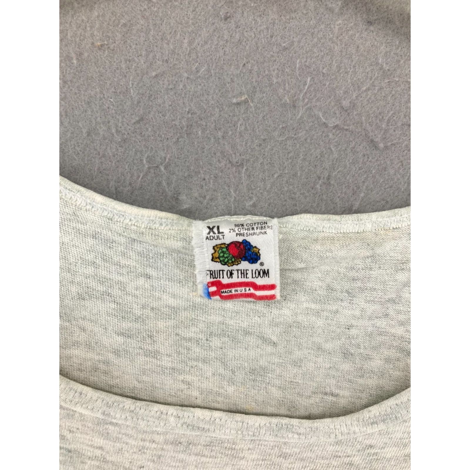 Fruit Of The Loom VINTAGE Tucker Jones Mes Tanktop XL Gray USA MADE Fruit of the Loom Graphic Print T-Shirt Men XL Gray USA Vintage Size US XL / EU 56 / 4 - 5 Thumbnail