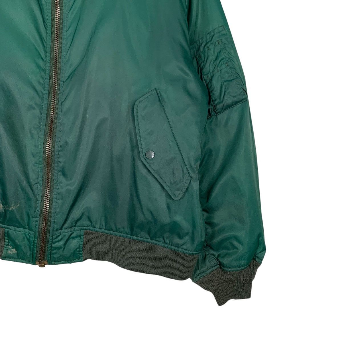Vintage PHANTOM MILITARY MA1 Bomber Jacket Flight Jacket #2334-C104 Size US L / EU 52-54 / 3 - 4 Thumbnail