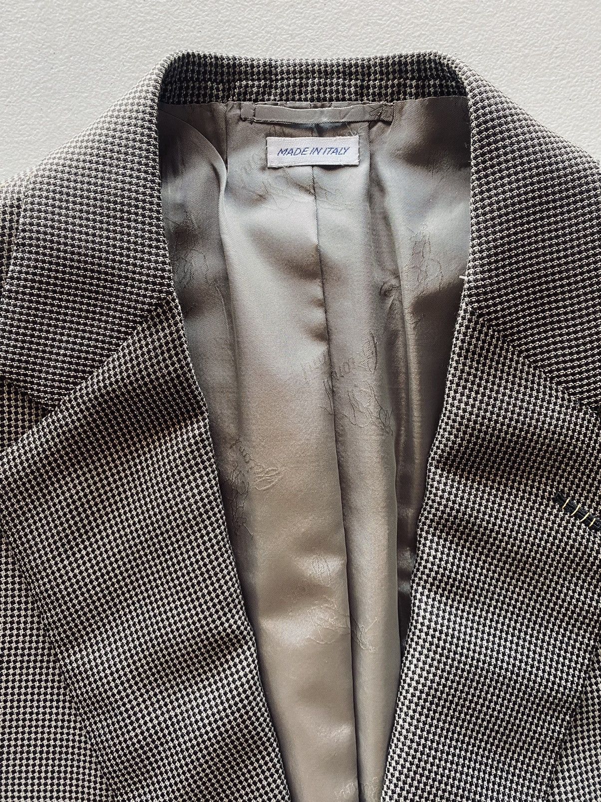 Brioni Brioni 🇮🇹 brown houndstooth wool/silk sport coat 42L NWT 6K Size 42L - 5 Thumbnail