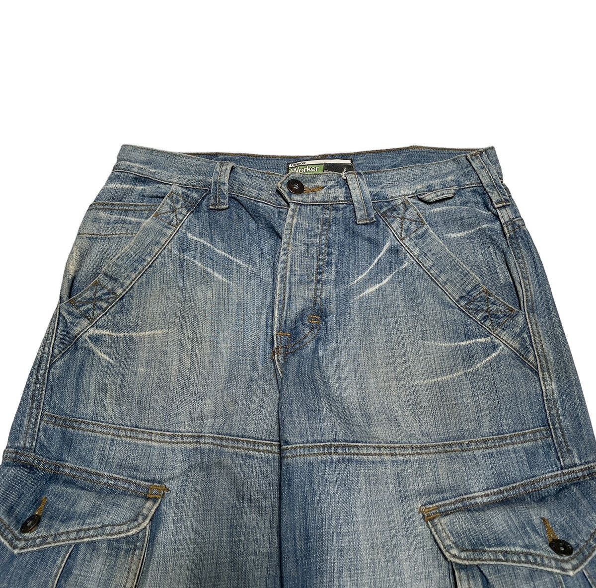 If Six Was Nine × Japanese Brand Rare Design Vintage Brand Chancer Tactical Baggy Jeans 2000s Size US 32 / EU 48 - 3 Thumbnail