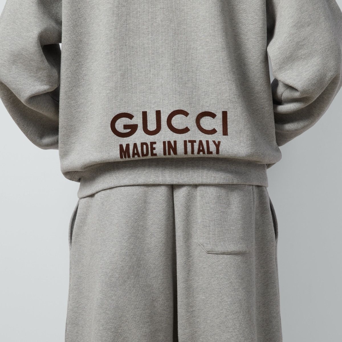 Gucci o1s1wg110925 Cotton Hooded Sweatshirt With Print in Grey Size US XS / EU 42 / 0 - 3 Thumbnail