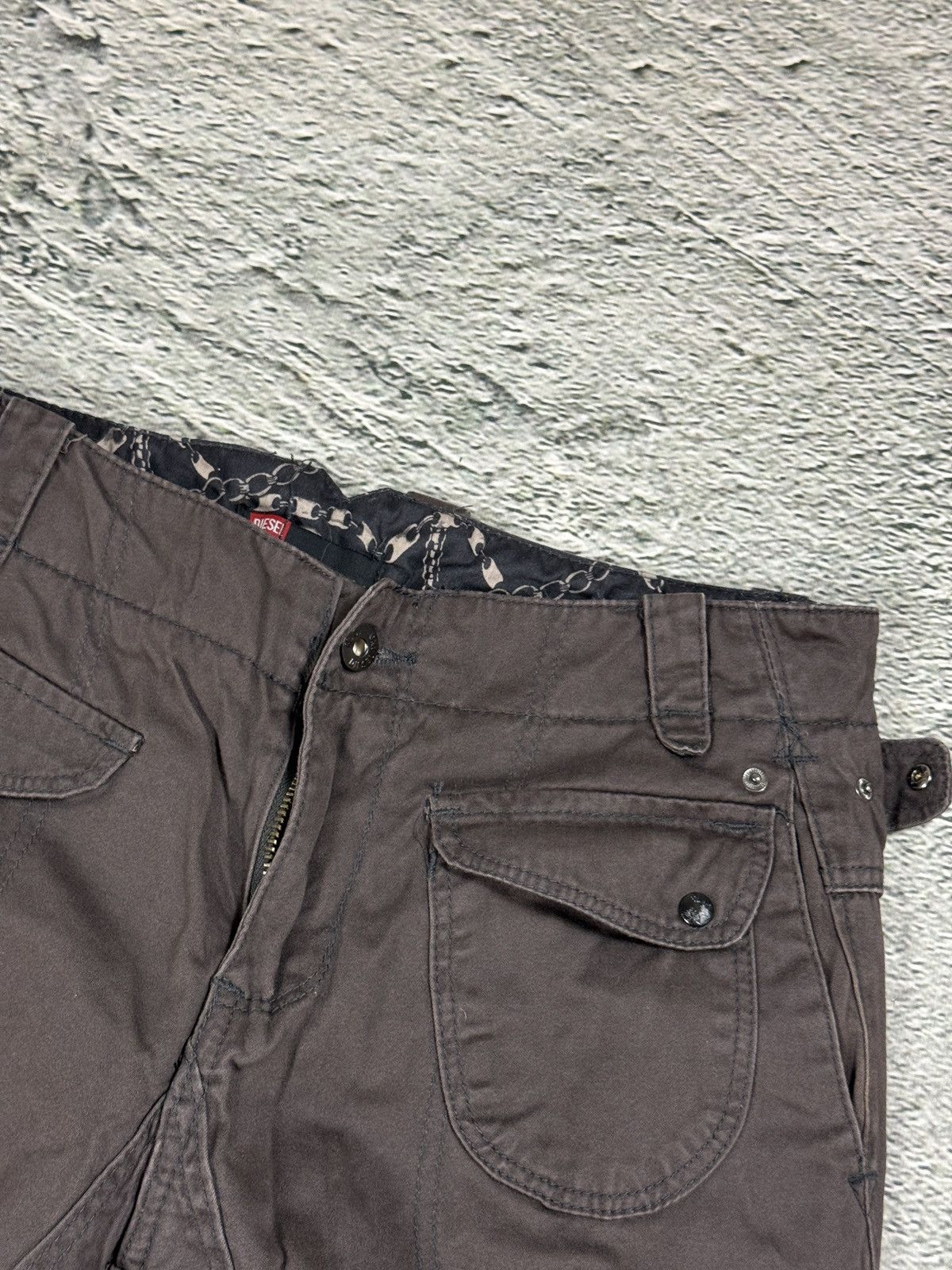Diesel Diesel Flared Jeans Avant Garde Y2K vintage brown Size 31" - 4 Thumbnail