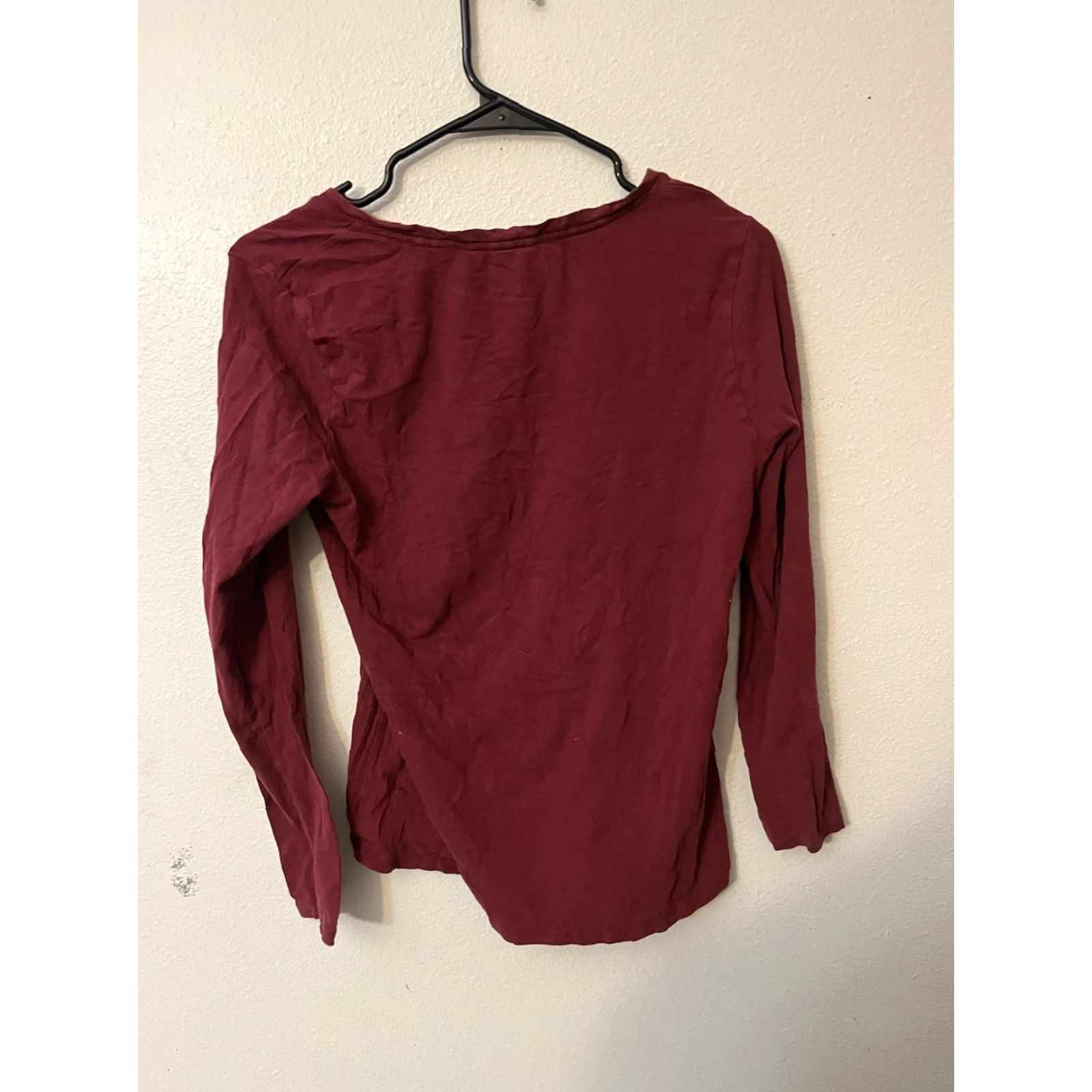Calvin Klein VINTAGE Calvin Klein Sleepwear Shirt Women M Red Round Neck Long Sleeve Pullover Logo Comfort Classic 90s Mens Womens Size M / US 6-8 / IT 42-44 - 2 Thumbnail