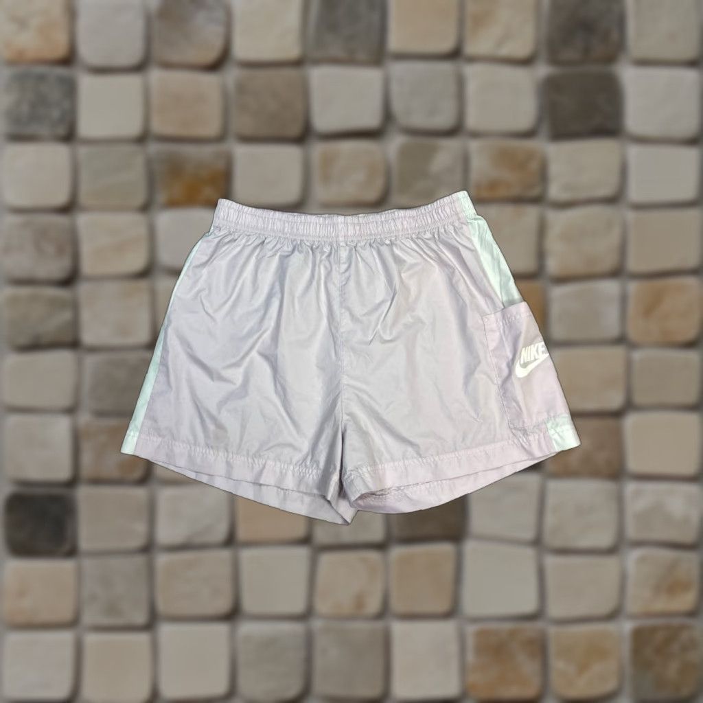 Nike Nike Sportswear Woven Flow Shorts Womens Medium Pink Swoosh Logo High Rise Size 32" / US 10 / IT 46 - 1 Thumbnail