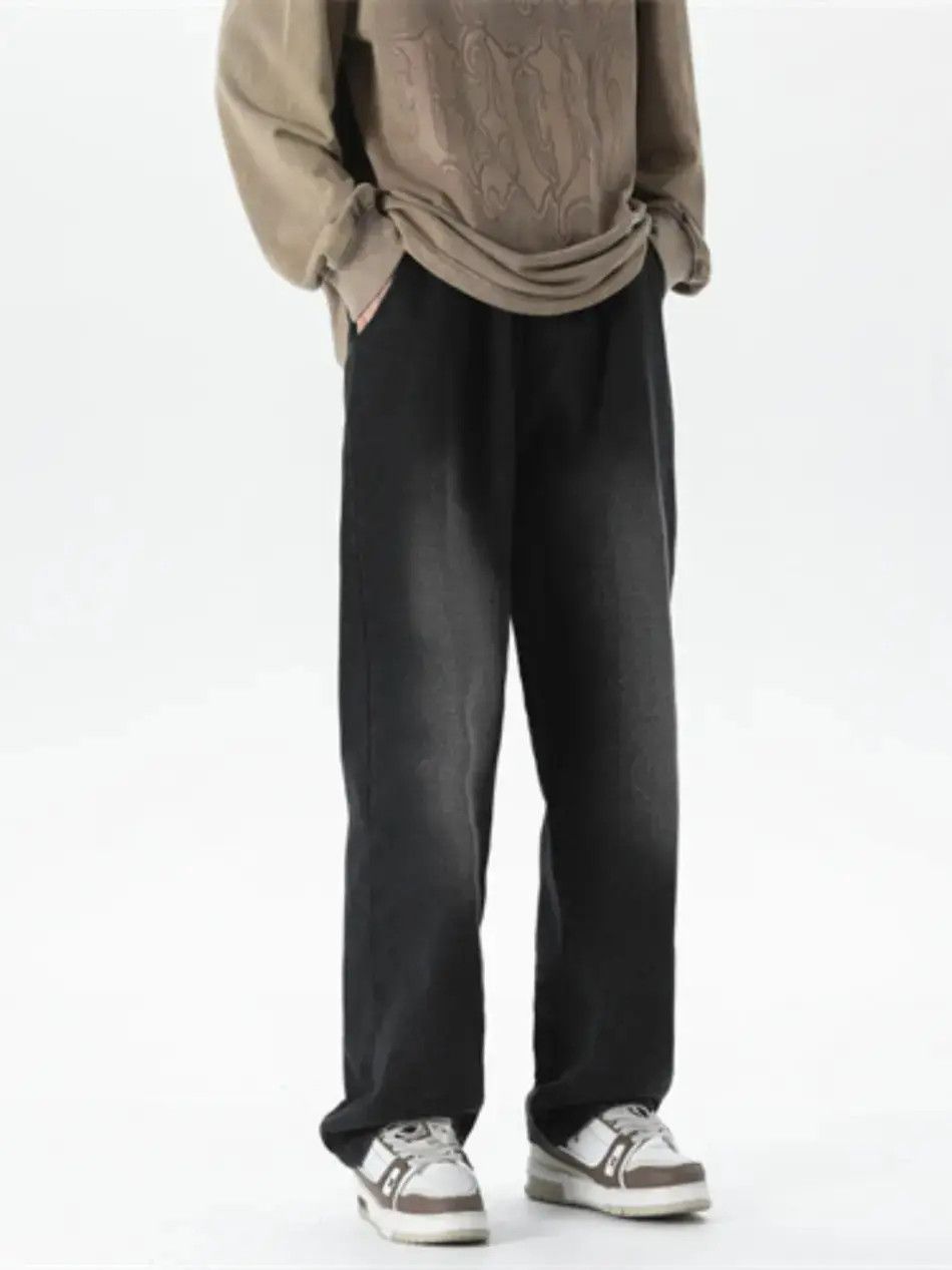 Japanese Brand Straight fit loose casual wide leg jeans Size US 32 / EU 48 - 1 Thumbnail