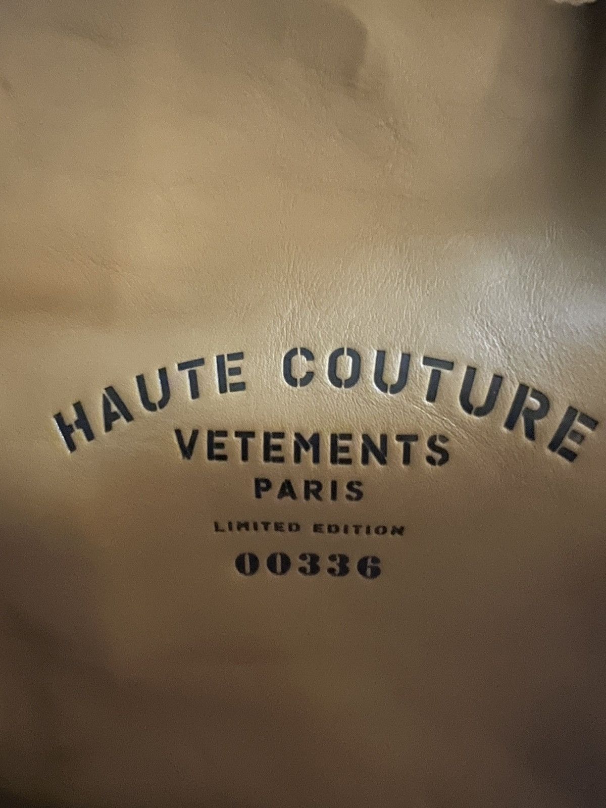 Vetements Vetement Couture Leather Paperbag Clutch Bag, 2019 Size ONE SIZE - 8 Thumbnail