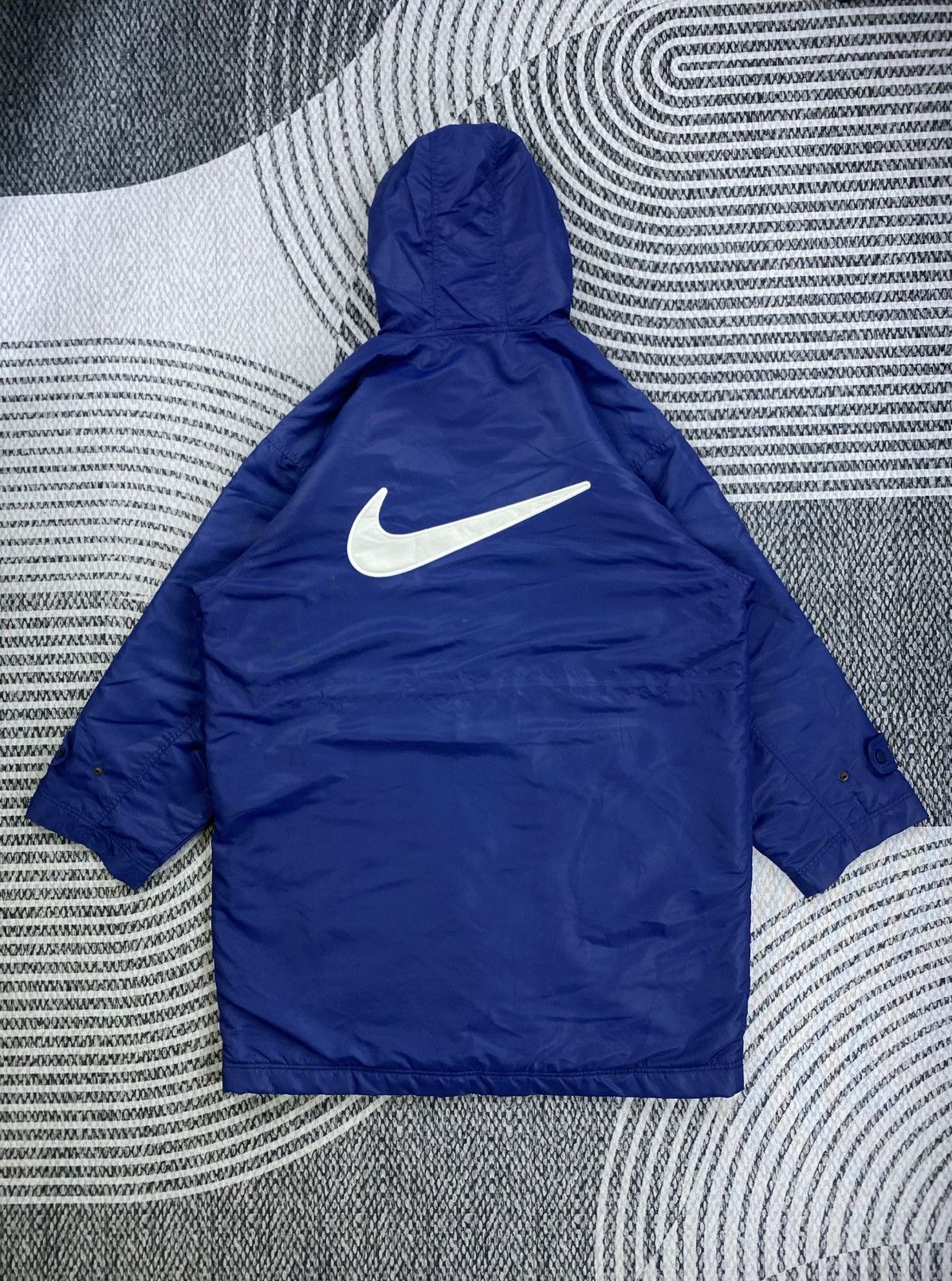 Nike Vintage Nike Big Swoosh Logo Long Parka Jacket Size US XXL / EU 58 / 5 - 1 Thumbnail