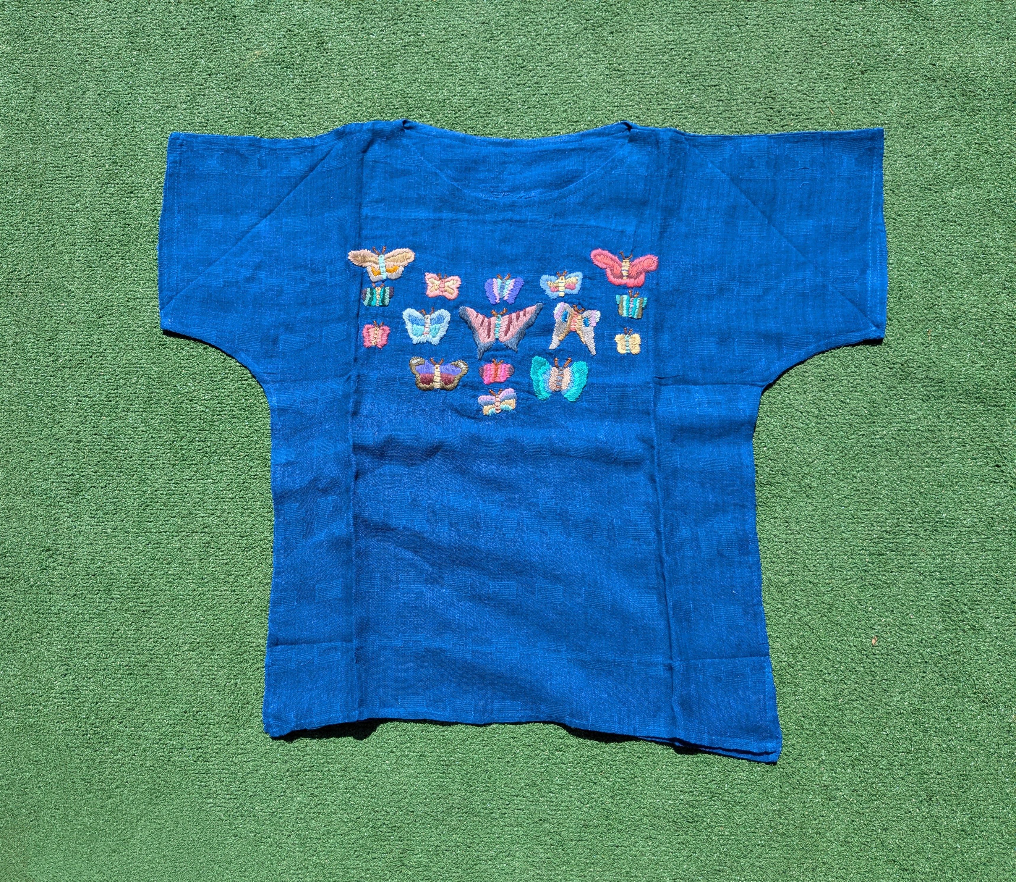 Vintage Vintage 1990s Guatemalan Butterfly Embroidered Pullover Top Size XL / US 12-14 / IT 48-50 - 7 Thumbnail