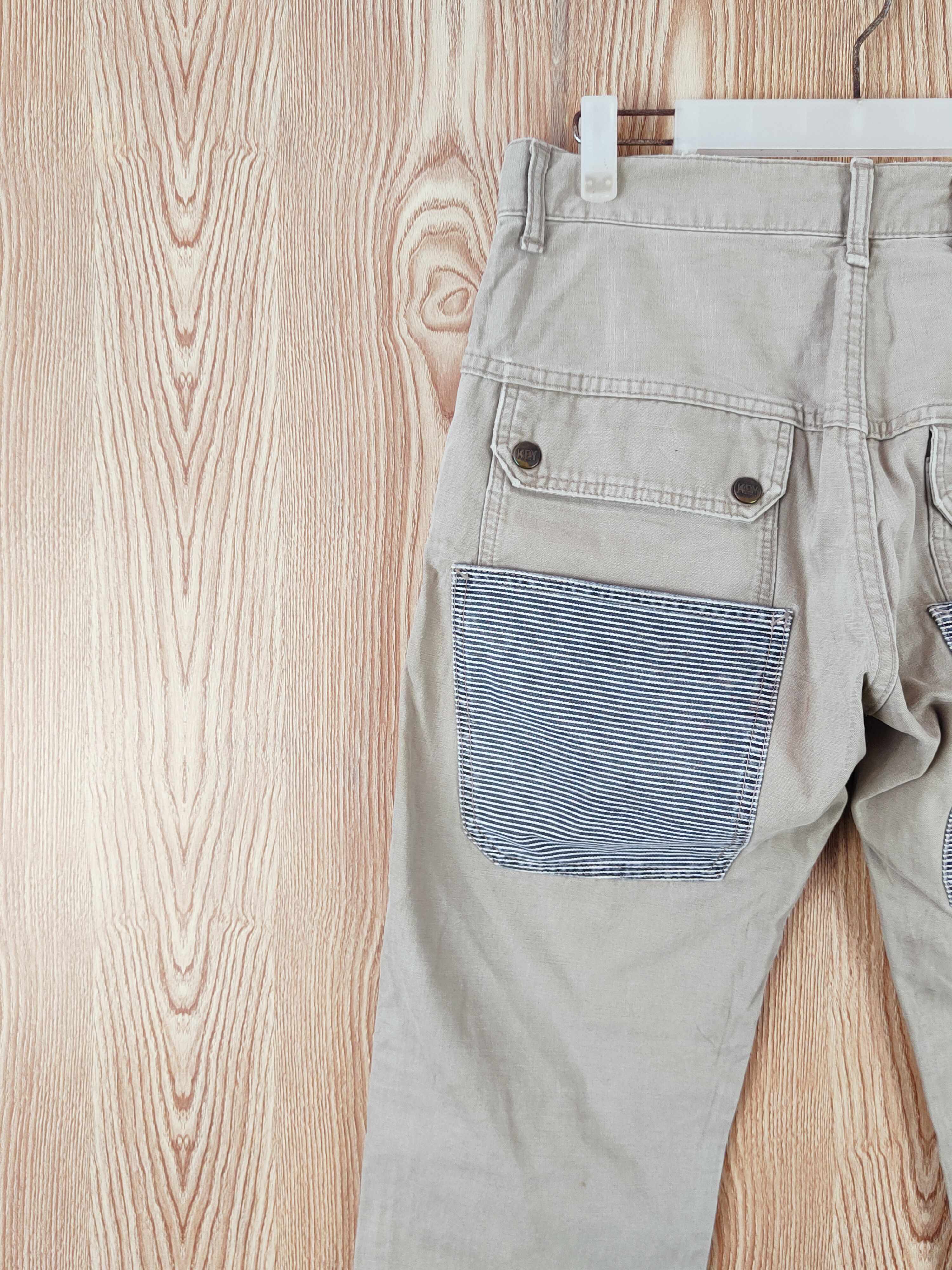 Japanese Brand Key Beige Multipocket Tactical Cargo Pants #W907 Size US 30 / EU 46 - 9 Thumbnail