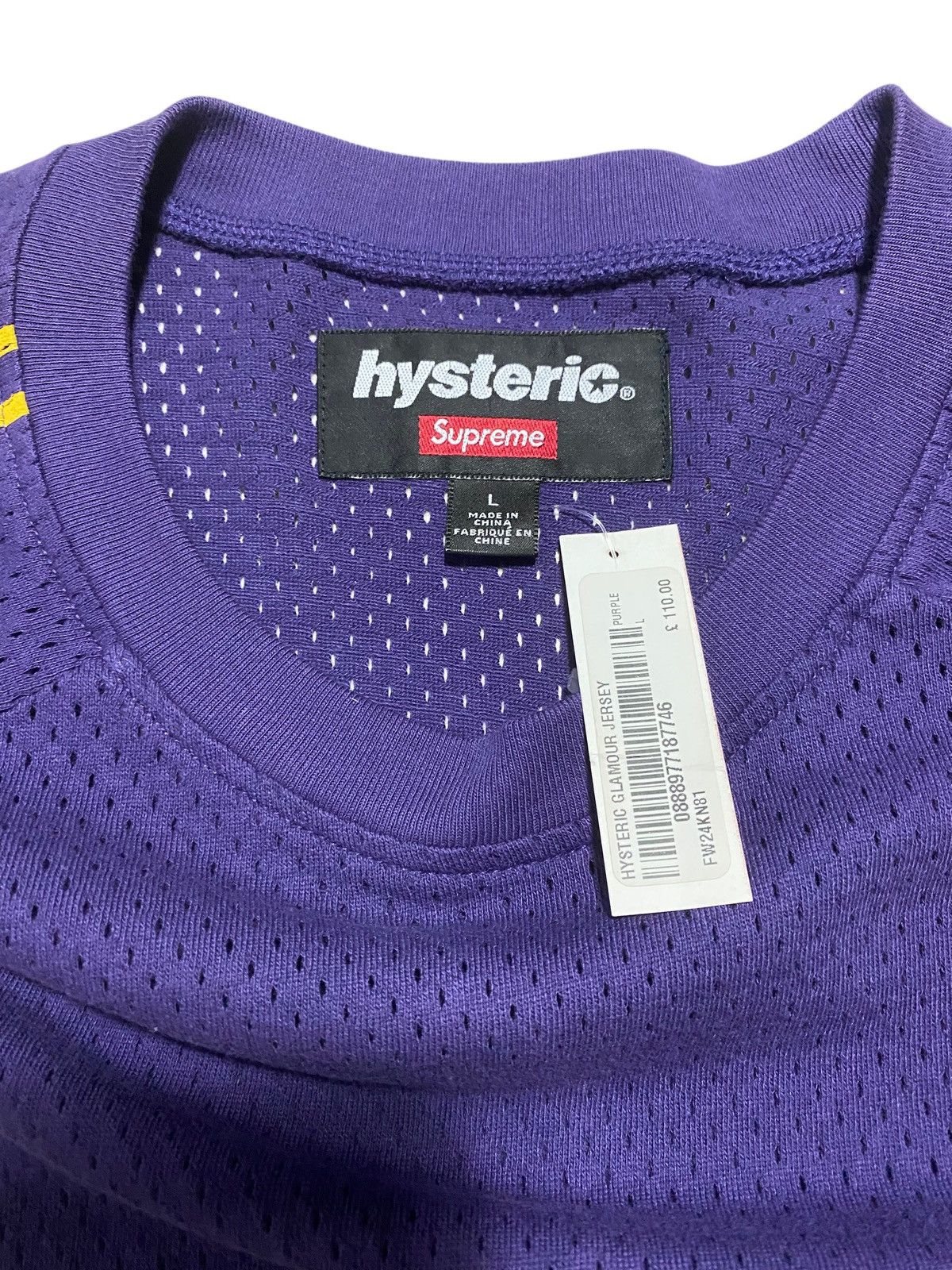 Hysteric Glamour × Supreme FW24 Supreme x Hysteric Glamour Jersey Size US L / EU 52-54 / 3 - 5 Thumbnail