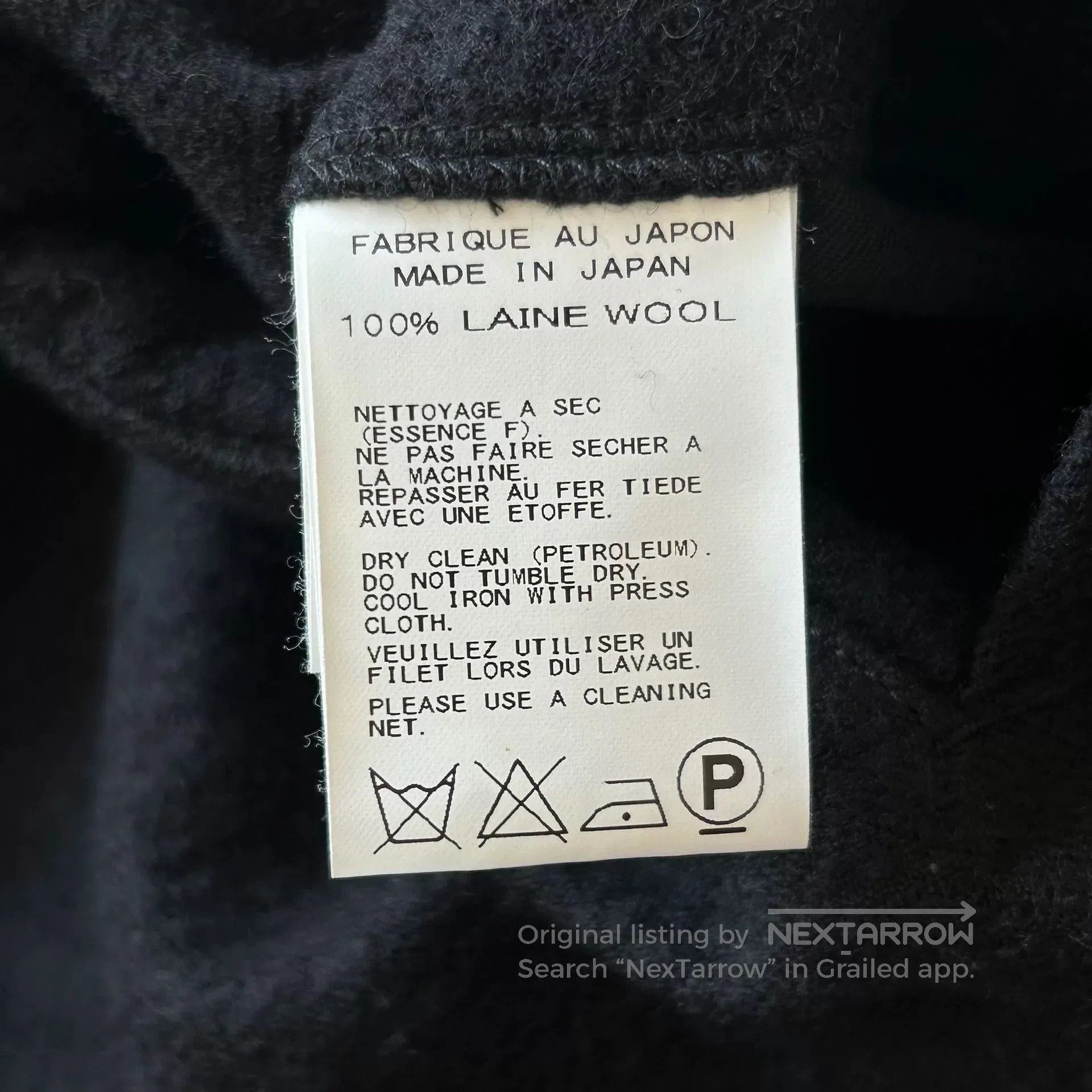 yohji yamamoto black wool suit jacket.