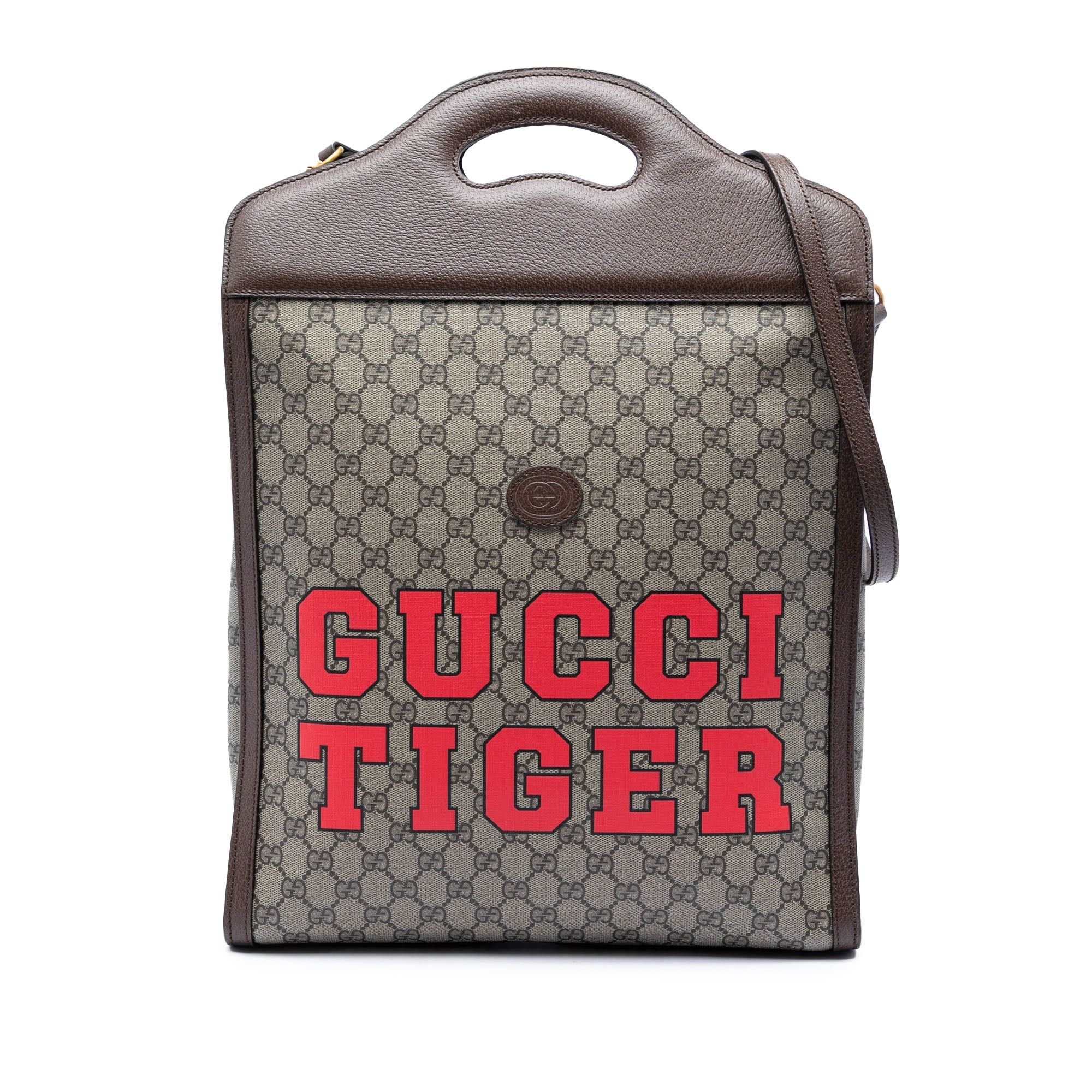 Gucci GG Supreme Web Tiger Satchel Size ONE SIZE - 1 Thumbnail