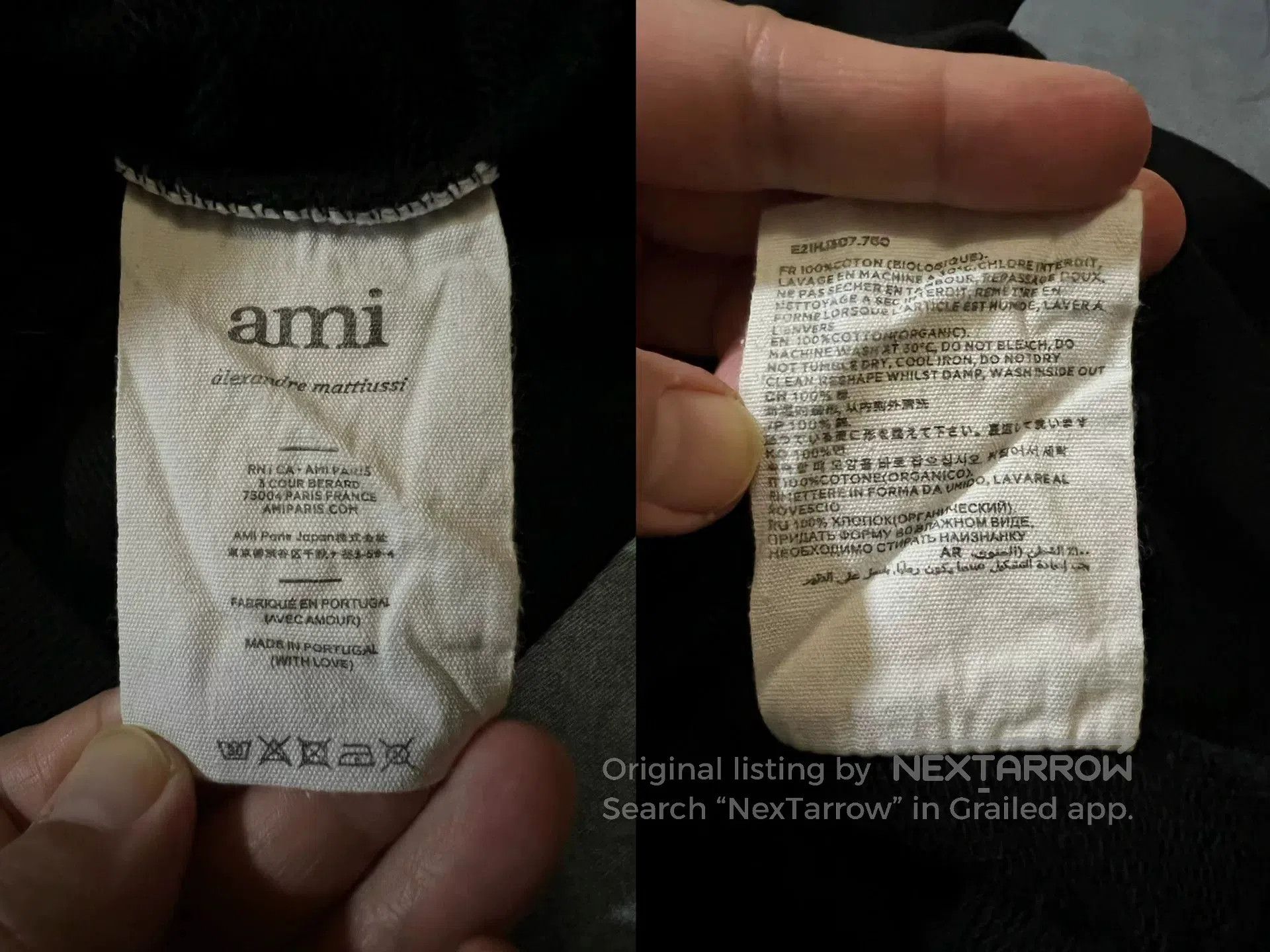 AMI ami red logo half-zip black sweatshirt. Size US S / EU 44-46 / 1 - 8 Thumbnail