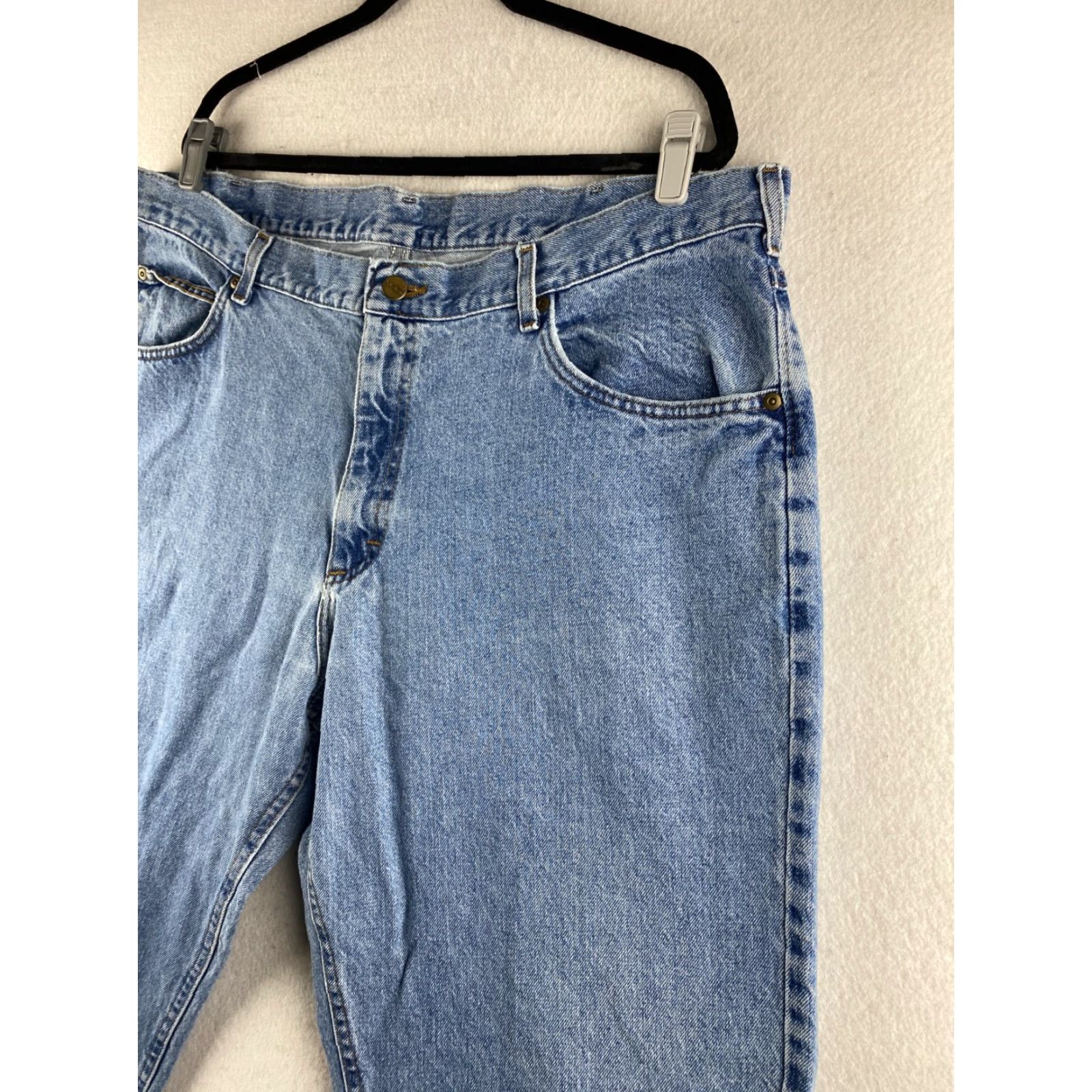Vintage VINTAGE L.L. Bean Jeans Mens 42 x 29 Blue Tapered Relaxed Denim Light Jeans Size US 42 / EU 58 - 6 Thumbnail