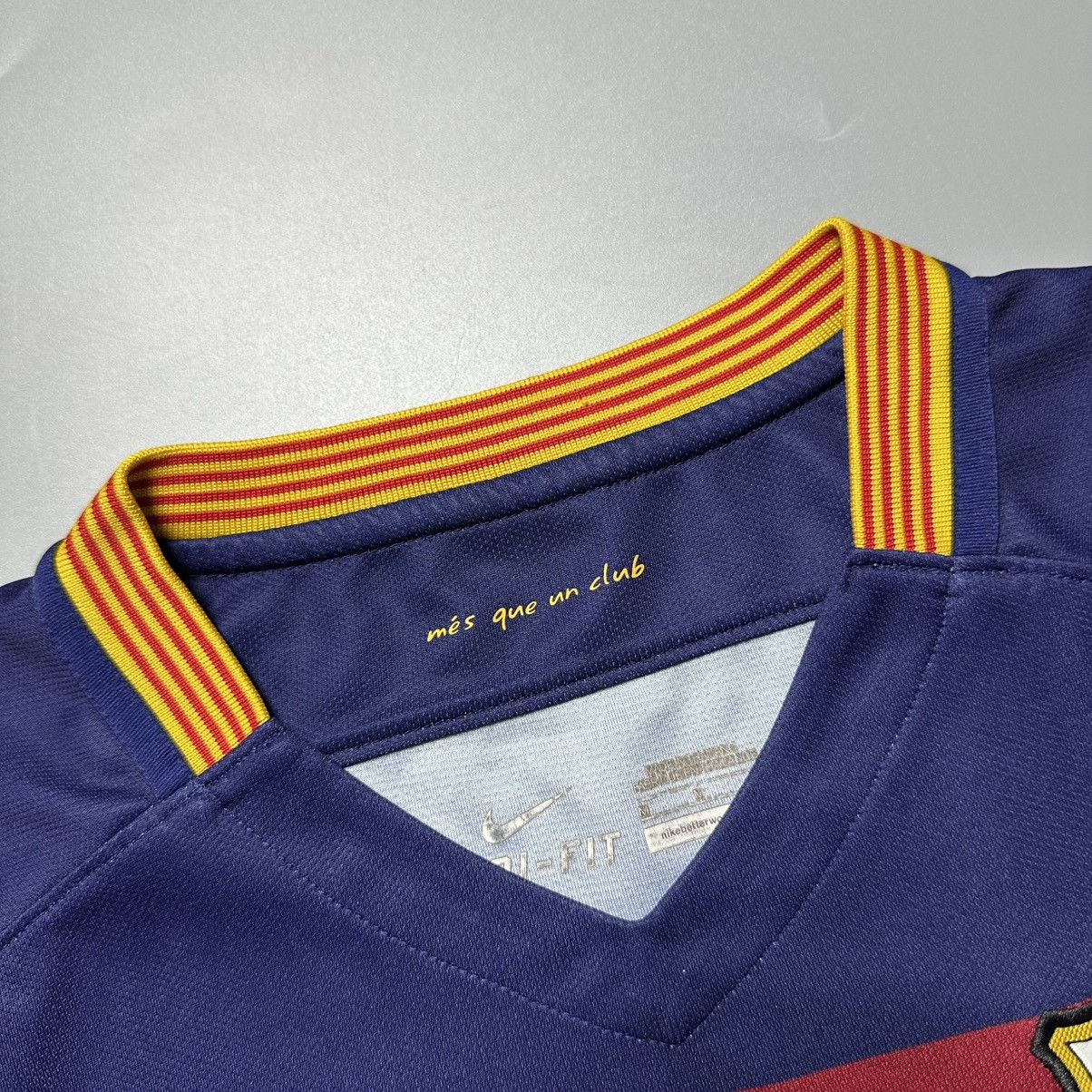 Nike BARCELONA NIKE 2015/2016 FOOTBALL HOME JERSEY #10 MESSI Size US M / EU 48-50 / 2 - 8 Thumbnail
