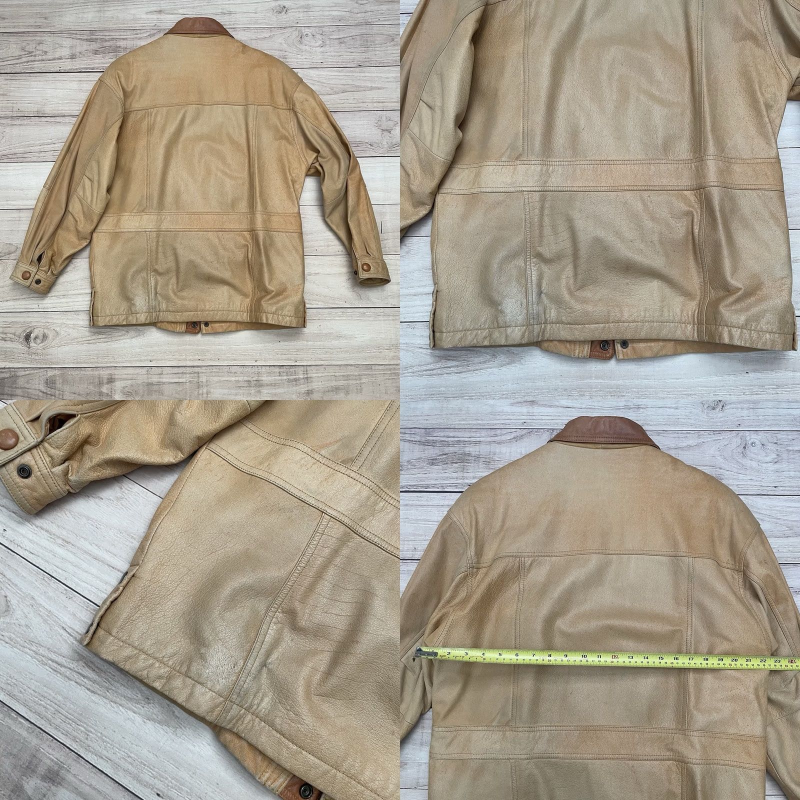 Vintage VINTAGE Wilsons Leather Jacket Military 90s Brown Chore Insulated Lined Mid-Length Zip Men S Regular Brown Size US S / EU 44-46 / 1 - 8 Thumbnail