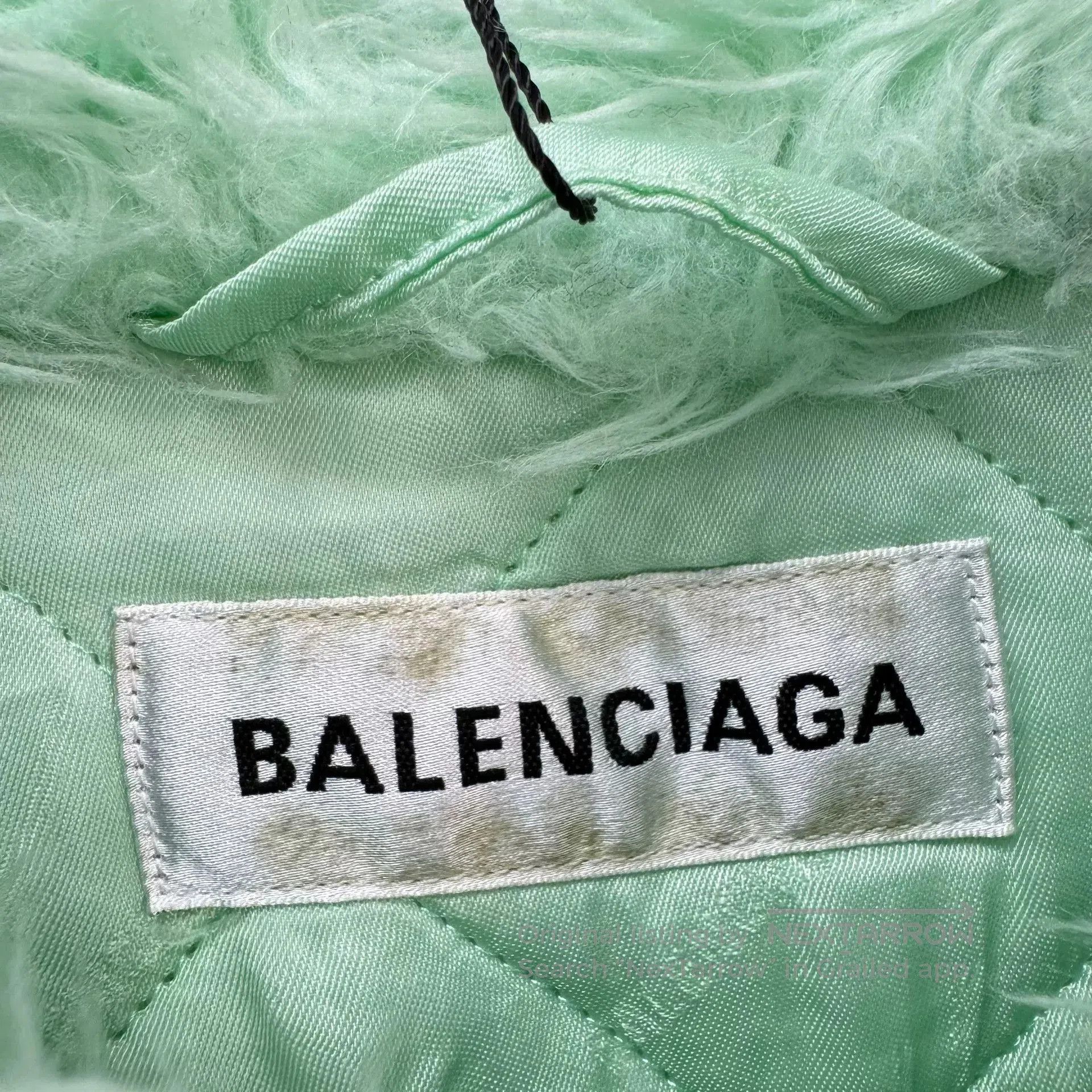 Balenciaga Balenciaga Mint Green Teddy Coat. Size US XS / EU 42 / 0 - 5 Thumbnail