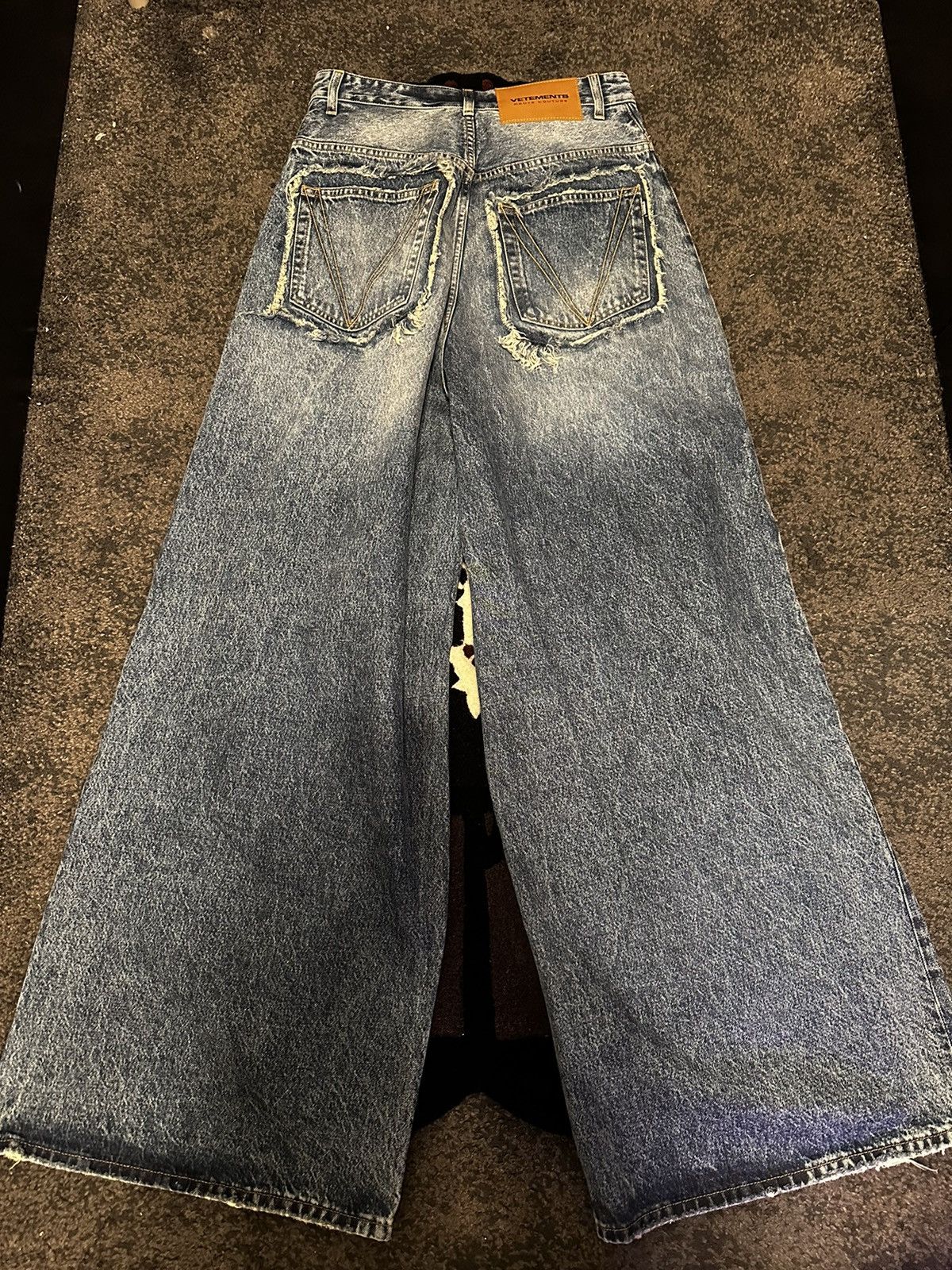 Vetements Vetements Patched Baggy Jeans | Grailed