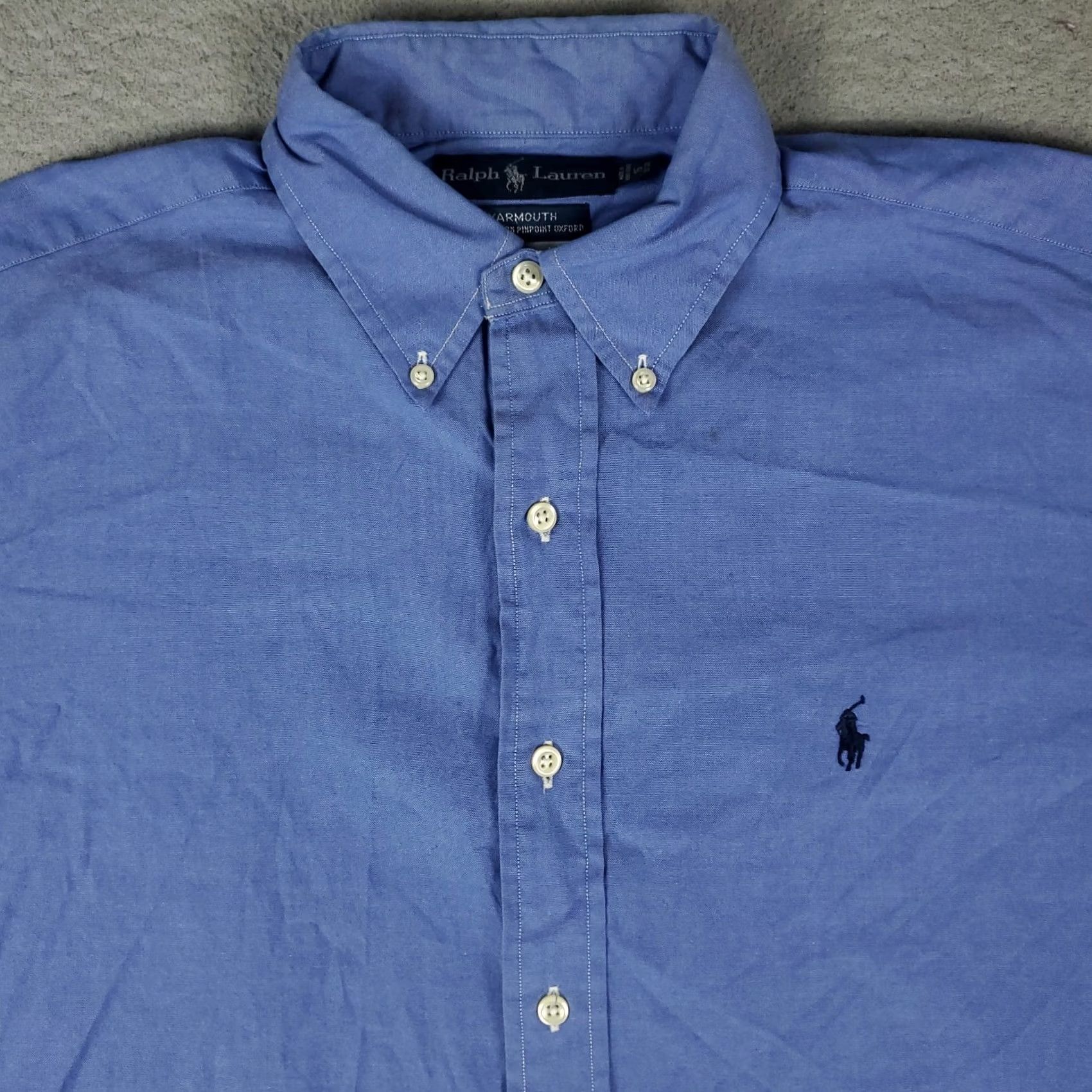 Ralph Lauren Ralph Lauren Mens Size 15 Blue Pony Dress Button Up Long Sleeve * Size 40R - 2 Thumbnail