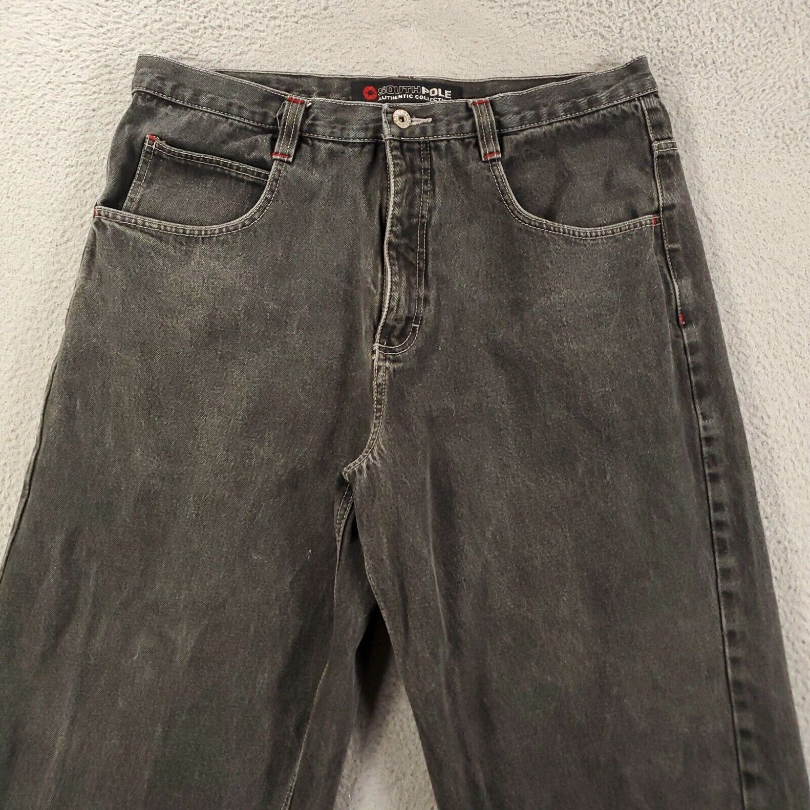 Vintage Y2K outlets Southpole Black Denim Jeans Size 38 Men Baggy Skater