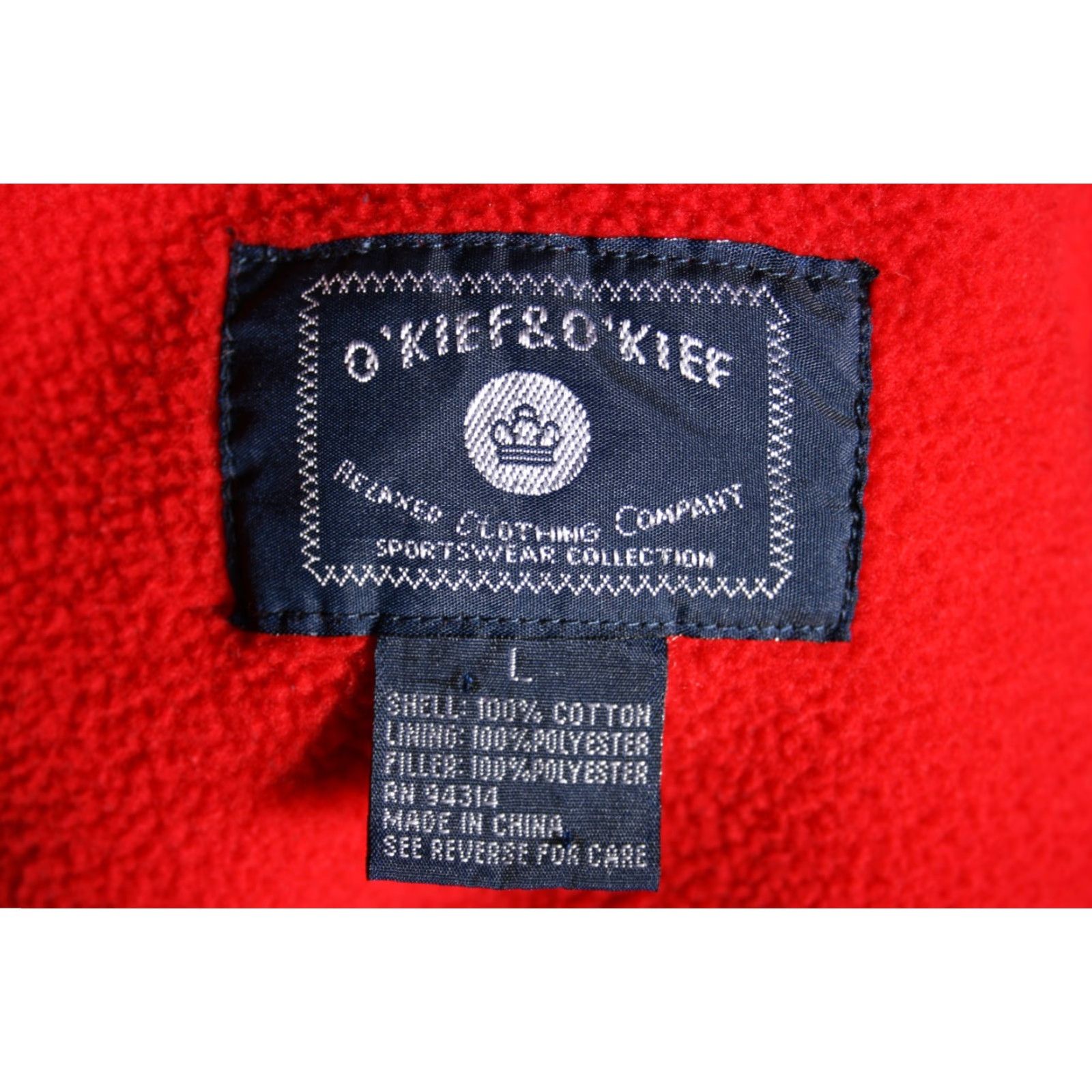Denime VINTAGE O'KIEF Button-Up Shirt Jacket Blue Chambray Denim Fleece Lined Sz L Mens Size US L / EU 52-54 / 3 - 7 Thumbnail