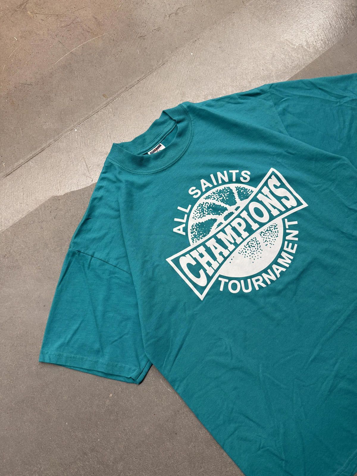 Jerzees Vintage 90s Jerzees "All Saints Tournament Champions" Shirt Size US L / EU 52-54 / 3 - 2 Thumbnail