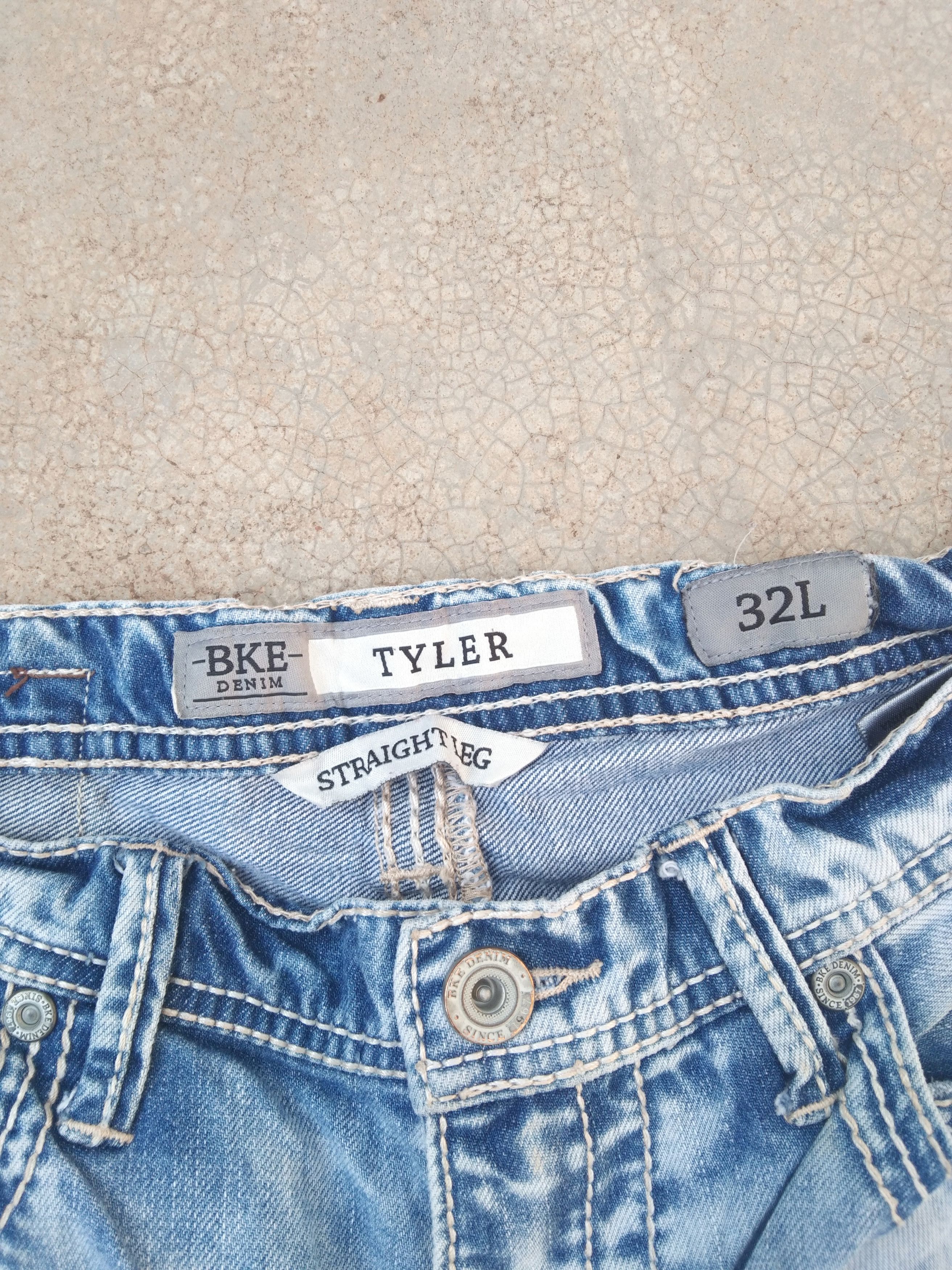 Jean Vintage Y2k BKE Denim 'TYLER' Straight Leg Jeans 32x33 Size US 32 / EU 48 - 6 Thumbnail