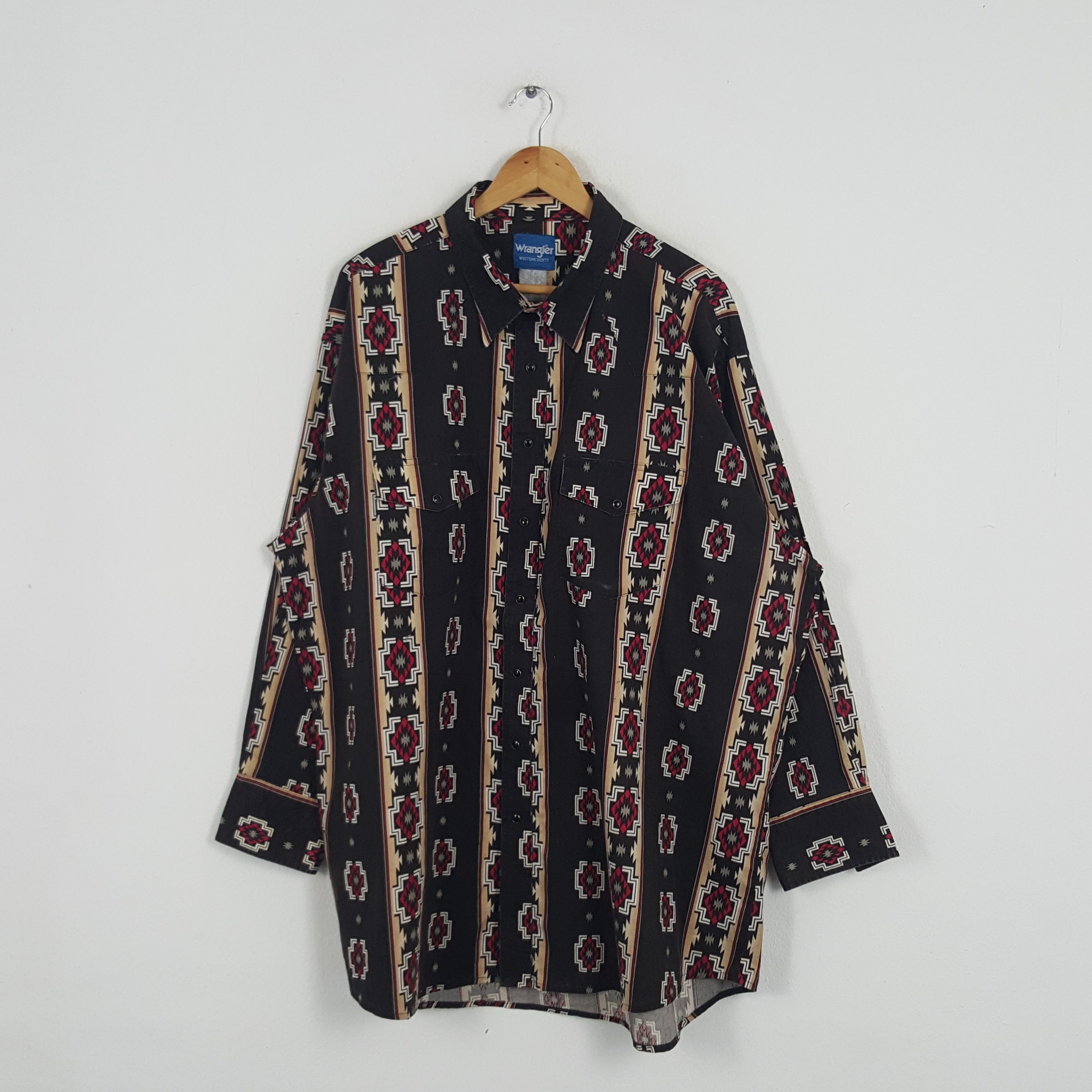 Vintage Wrangler American Retro Shirt Button Up