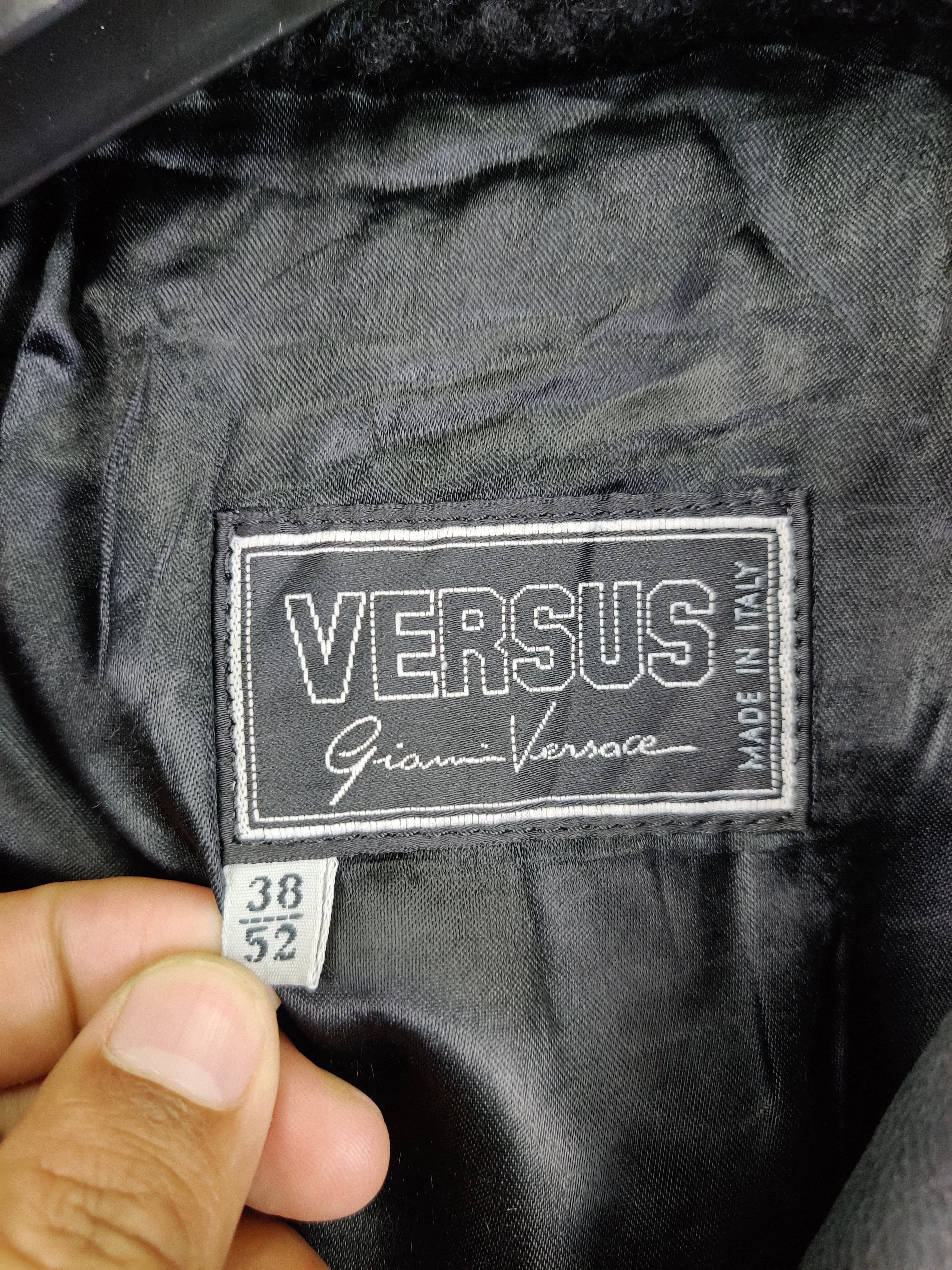 Versus Versace Vintage Versus Versace Double Burton Leather Fur Jacket Size US L / EU 52-54 / 3 - 12 Thumbnail