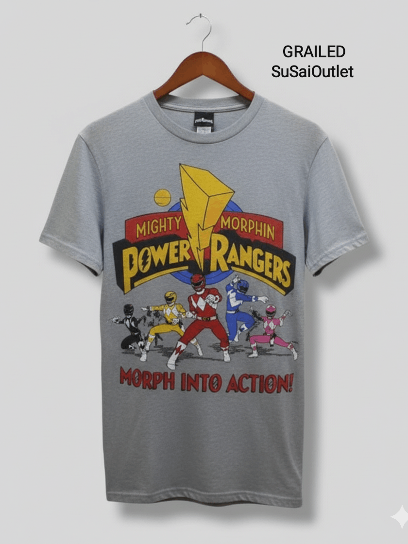 Cartoon Network 90s Style Mighty Morphin Power Rangers Tee Size US M / EU 48-50 / 2 - 1 Thumbnail