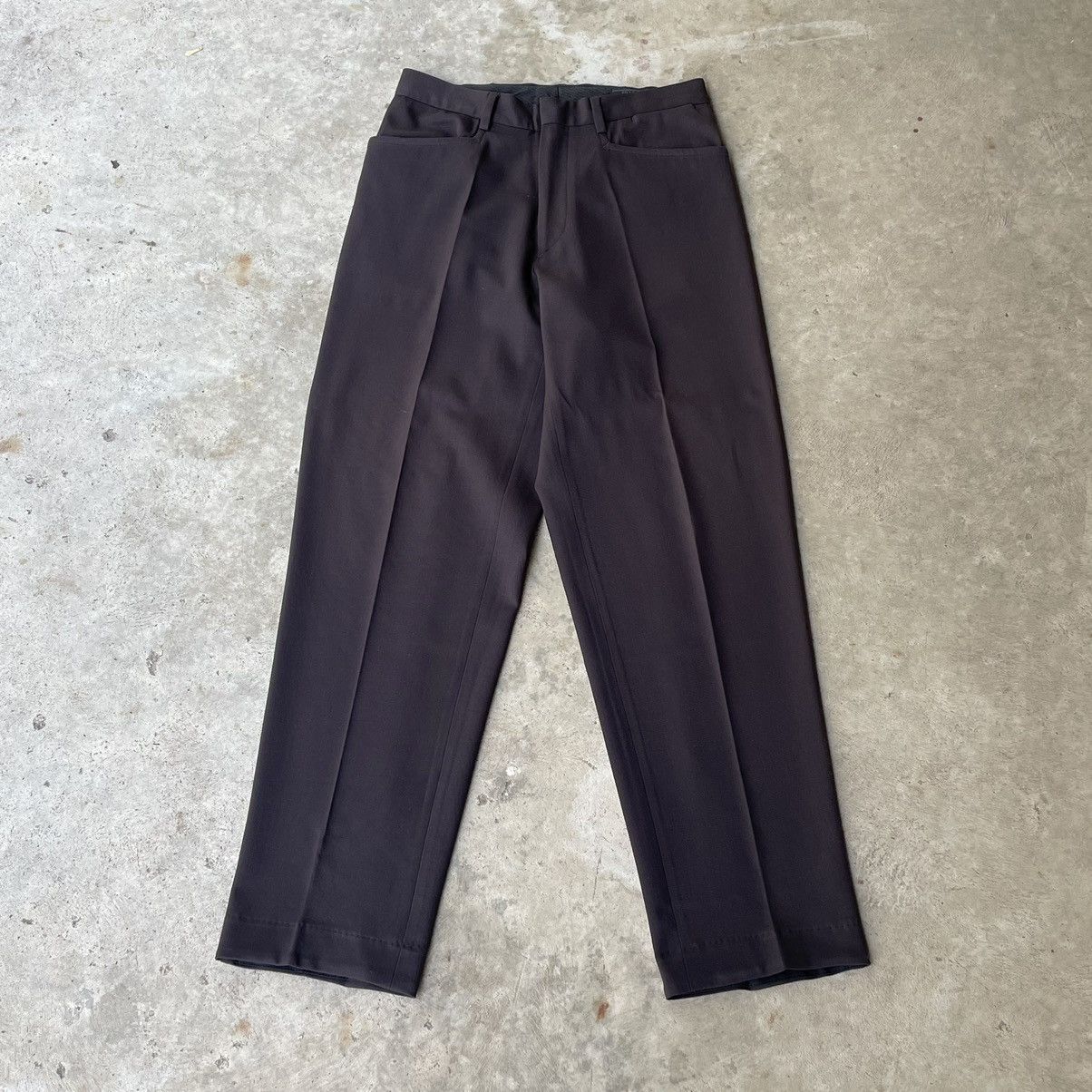 image of 90’S Prada Wool Trousers in Brown, Men's (Size 30)