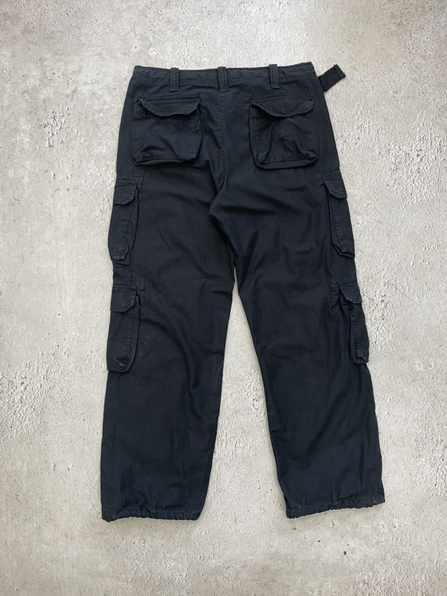 Other rare baggy wide multipocket y2k style cargo pants black Size US 35 - 8 Thumbnail