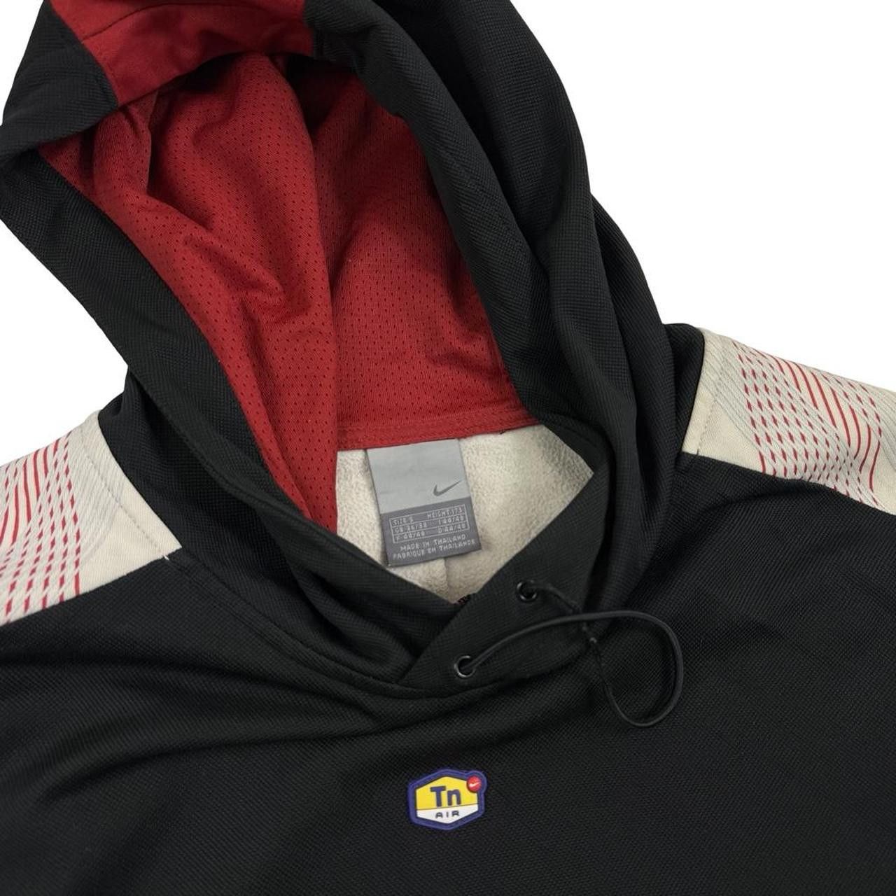 Nike Vintage 2000s Nike TN Laser Hoodie Black & Red - Small Size US S / EU 44-46 / 1 - 7 Thumbnail