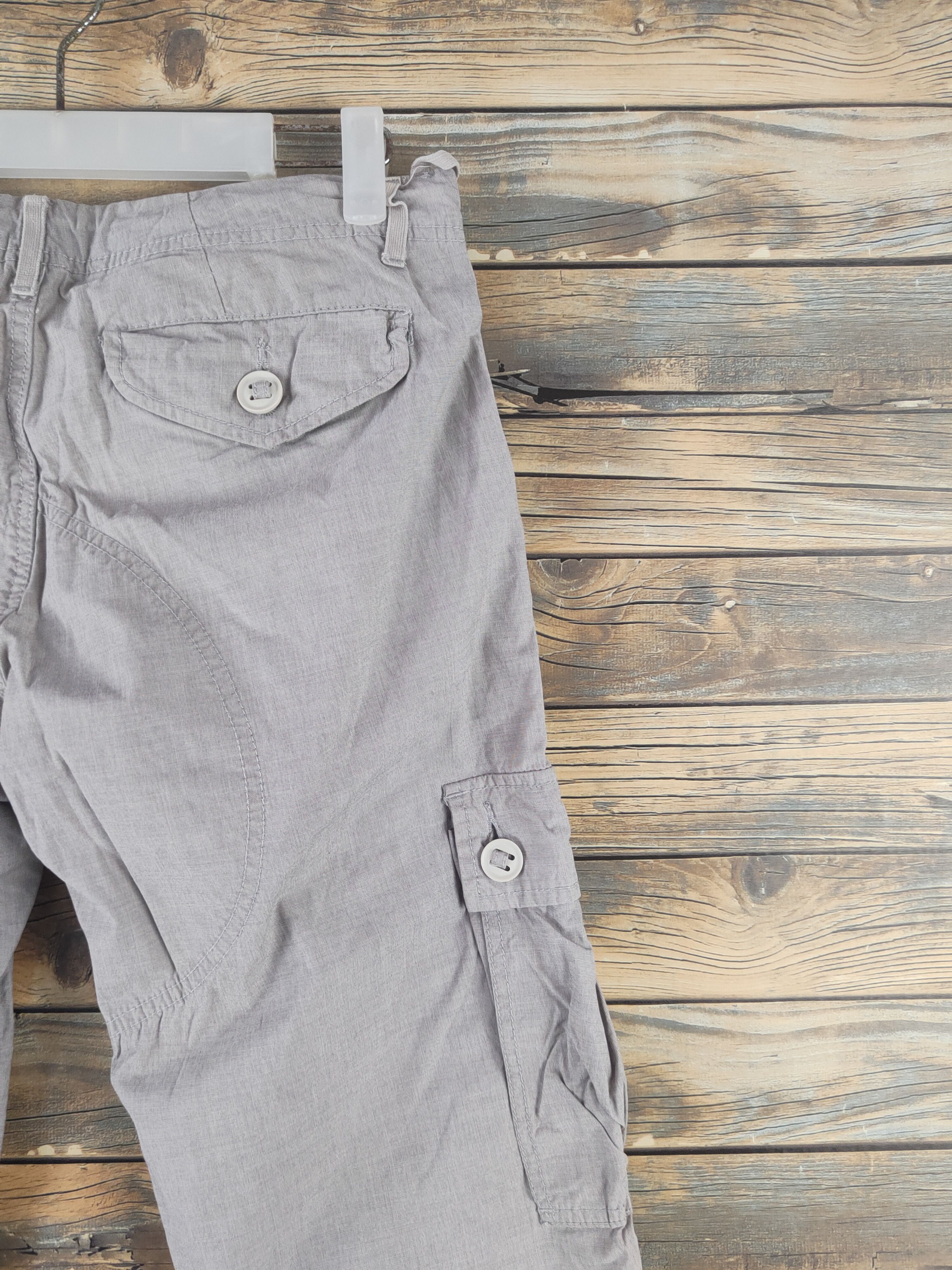 Japanese Brand DL Back Number Gray Multipocket Tactical Cargo Pants #1936 Size US 30 / EU 46 - 10 Thumbnail