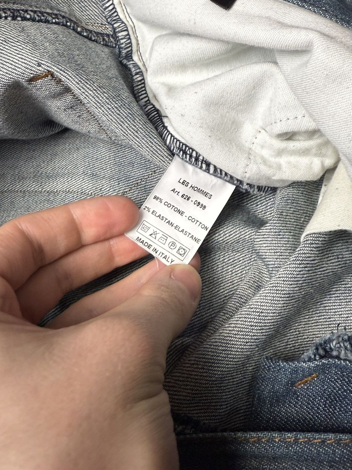 Les Hommes Les Hommes Avant Garde Jeans Y2K leather Size US 36 / EU 52 - 14 Thumbnail