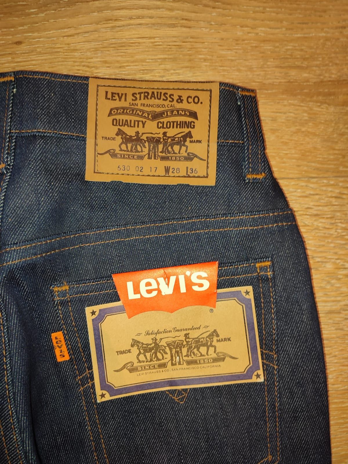 Levi's 🧵 Levi's Orange Tab 630-0217 W28 L36, Deadstock 1979 🧵 Size 28" / US 6 / IT 42 - 4 Thumbnail