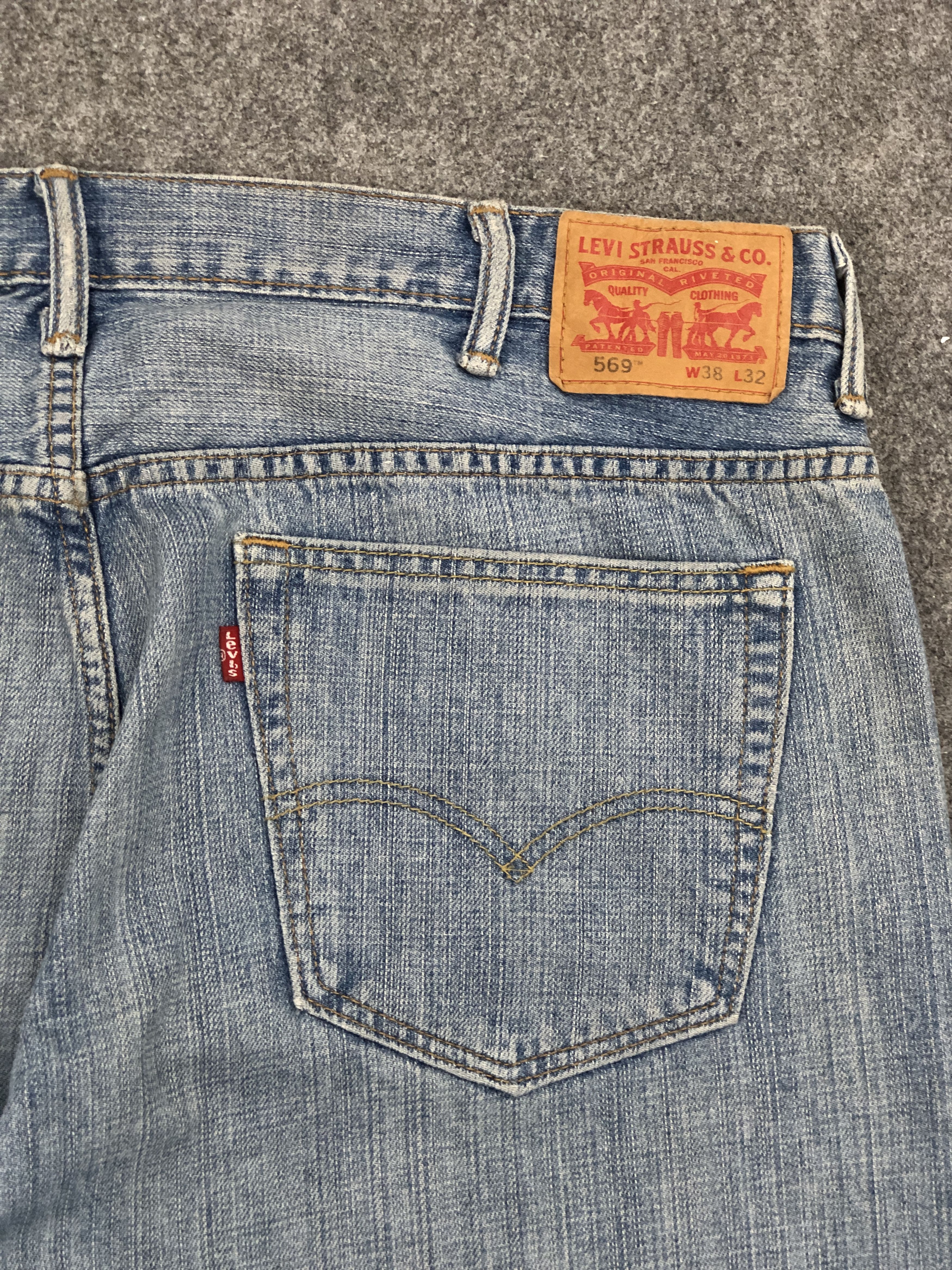 Levi's Vintage Levi's 569 Dirty Lightwash Denim Jeans DP2298 Size US 38 / EU 54 - 15 Thumbnail