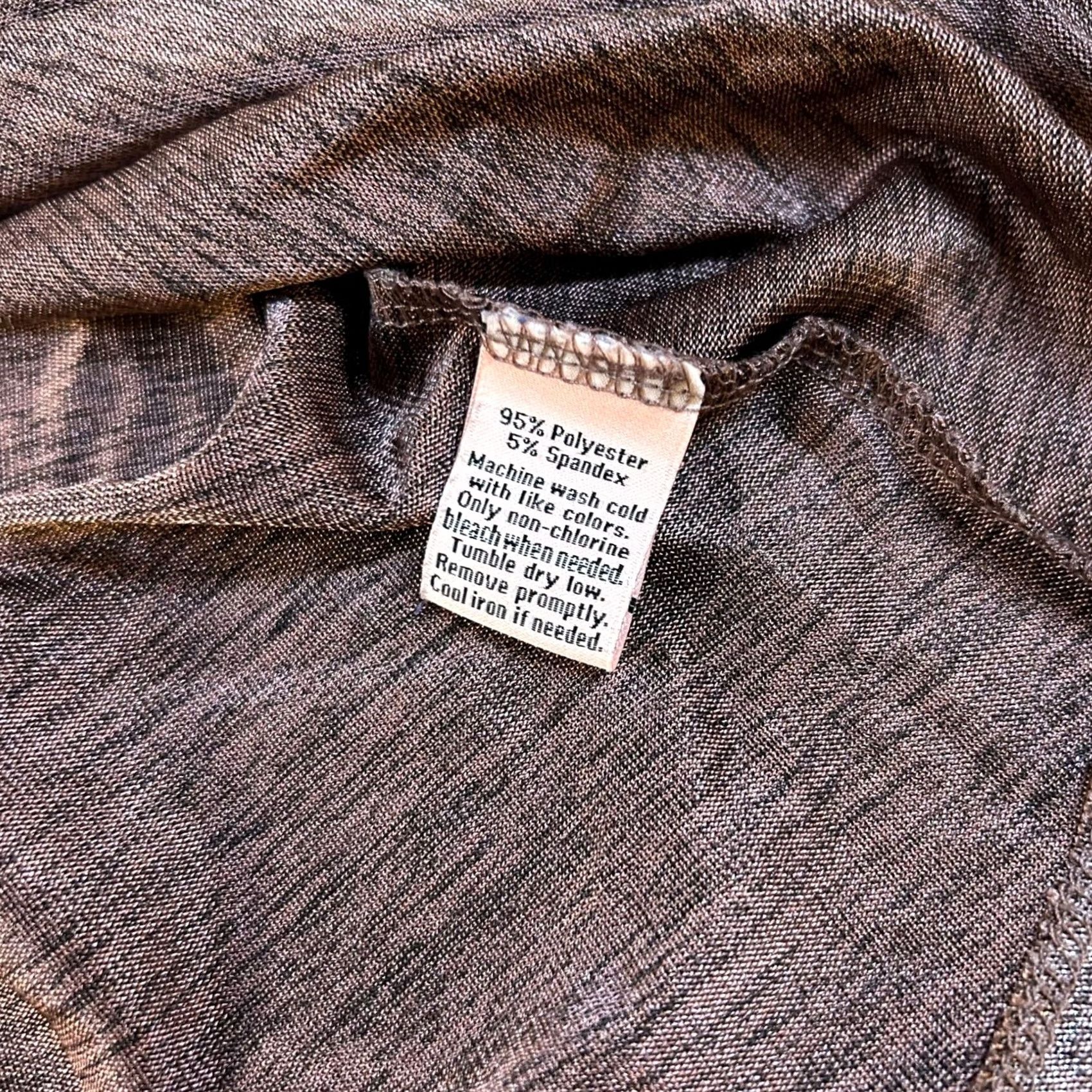 Juicy Couture Juicy Couture Top Womens Medium Rose Gold Metallic Shimmer V-Neck Cold Shoulder Short Sleeve Pullover Knit Polyester Spandex Casual Party Cocktail Size M / US 6-8 / IT 42-44 - 5 Thumbnail