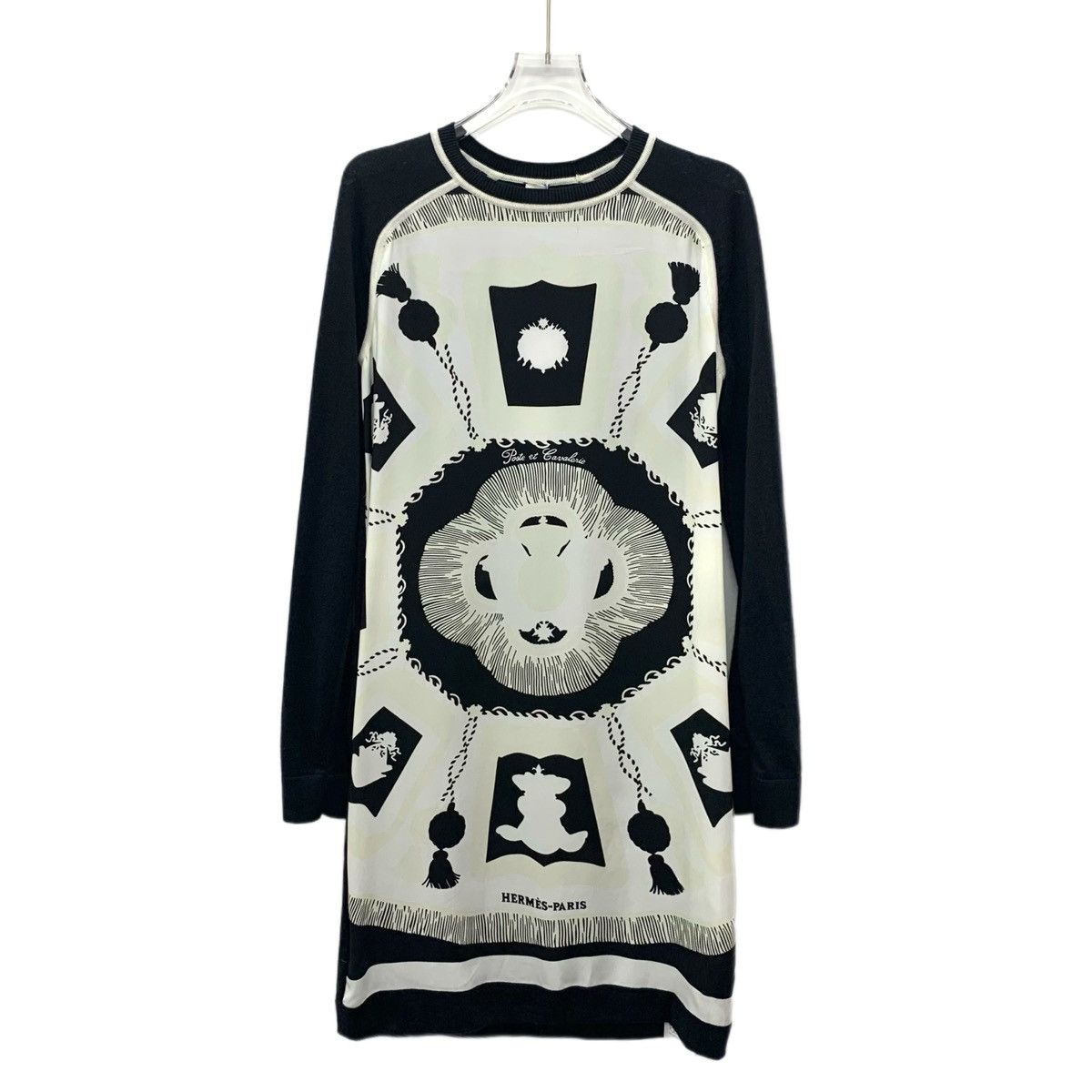 Hermes Hermes Geometric Printed Long Sleeve Dress K26WX Size XS / US 0-2 / IT 36-38 - 1 Thumbnail