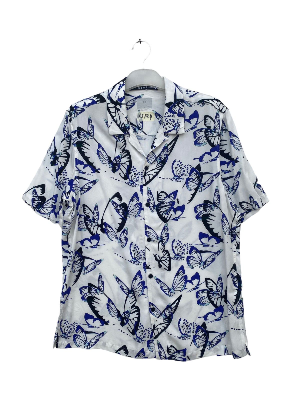 Ksubi Ksubi Hawaiian Shirt with Butterfly Motif Size US S / EU 44-46 / 1 - 1 Thumbnail