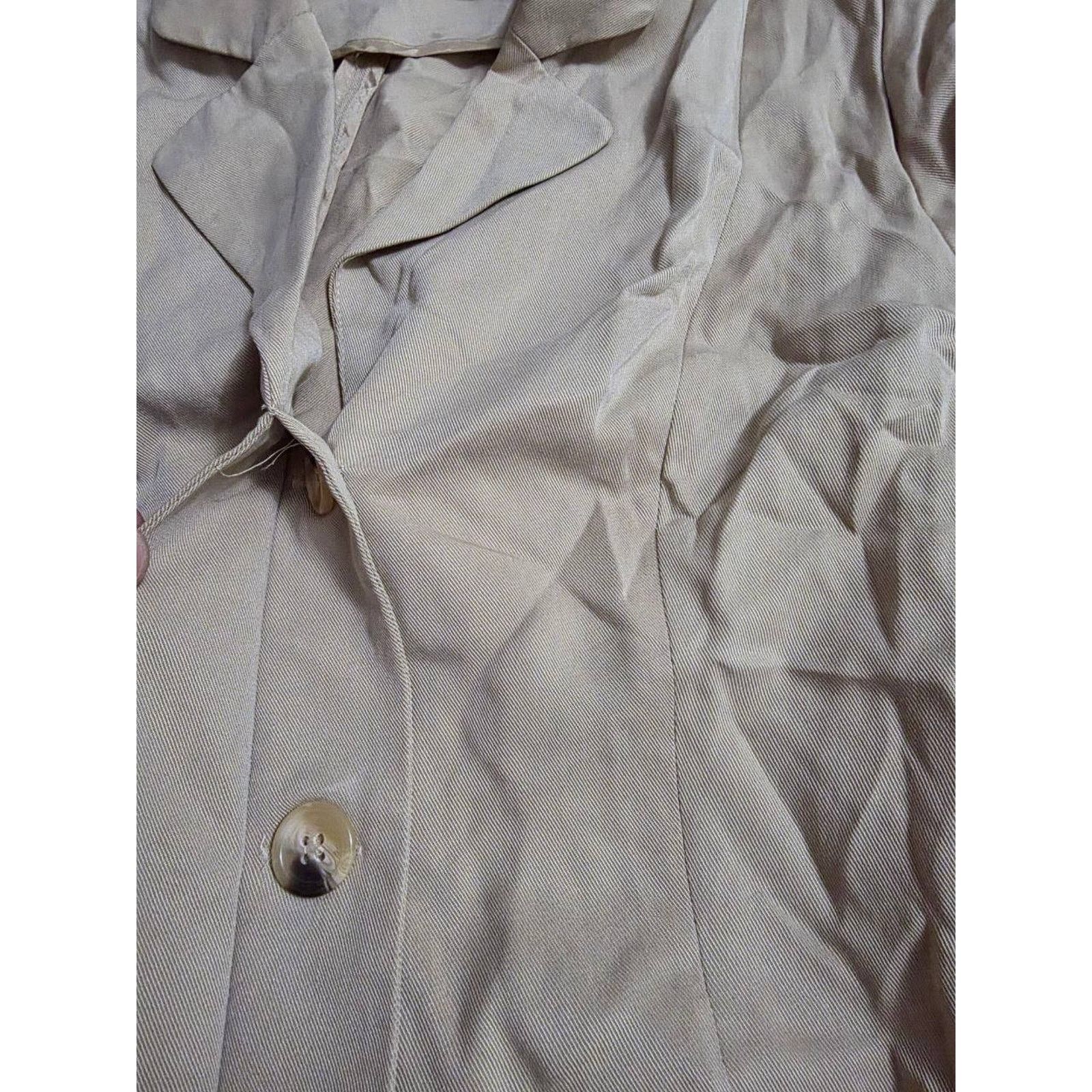 Siegelman Stable Spiegel Womens Jacket tencel women Beige Size 6 A001747 Size M / US 6-8 / IT 42-44 - 5 Thumbnail