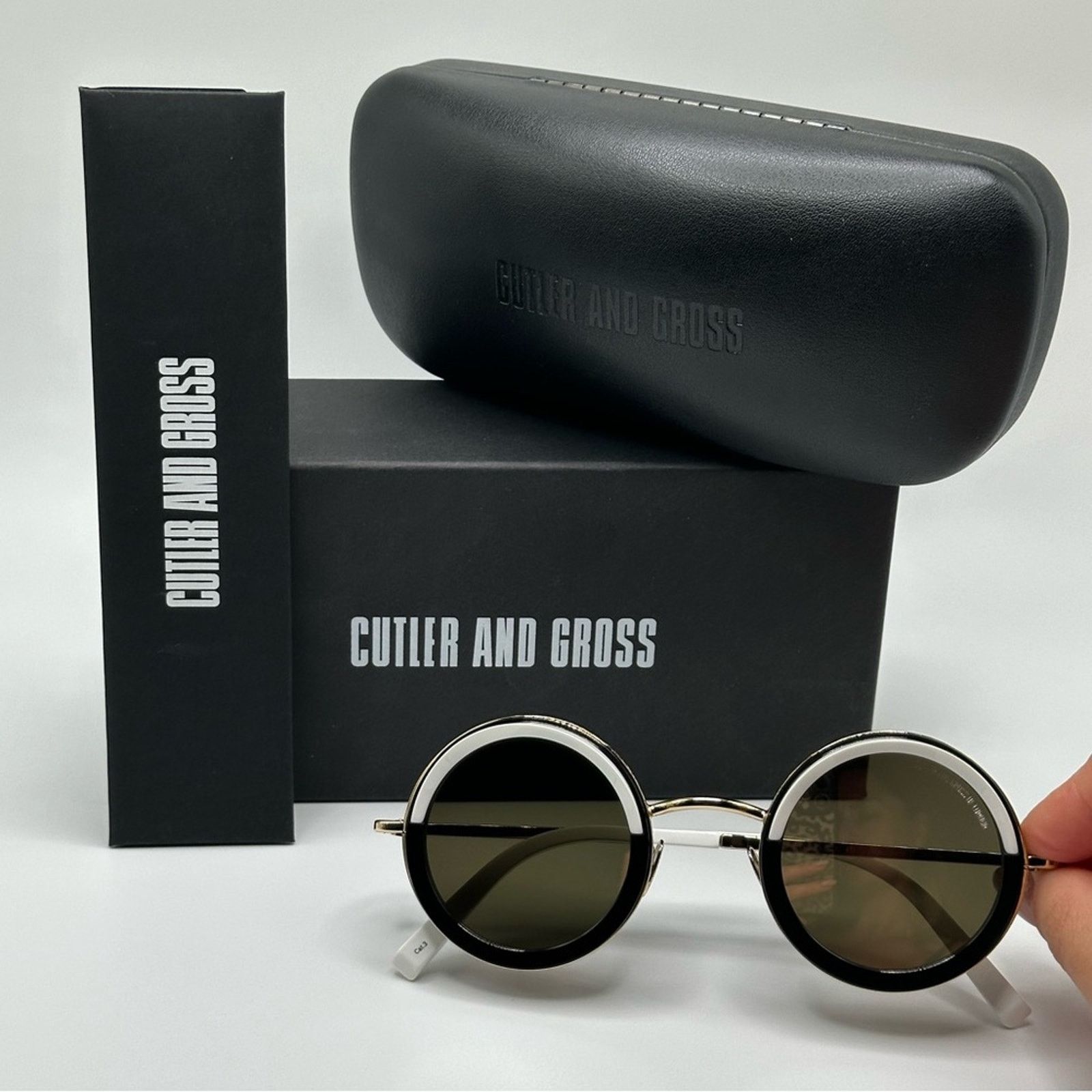 Cutler and Gross CUTLER AND GROSS CG1277S 001 Gold/Black/Grey Flash Unisex Size ONE SIZE - 8 Thumbnail