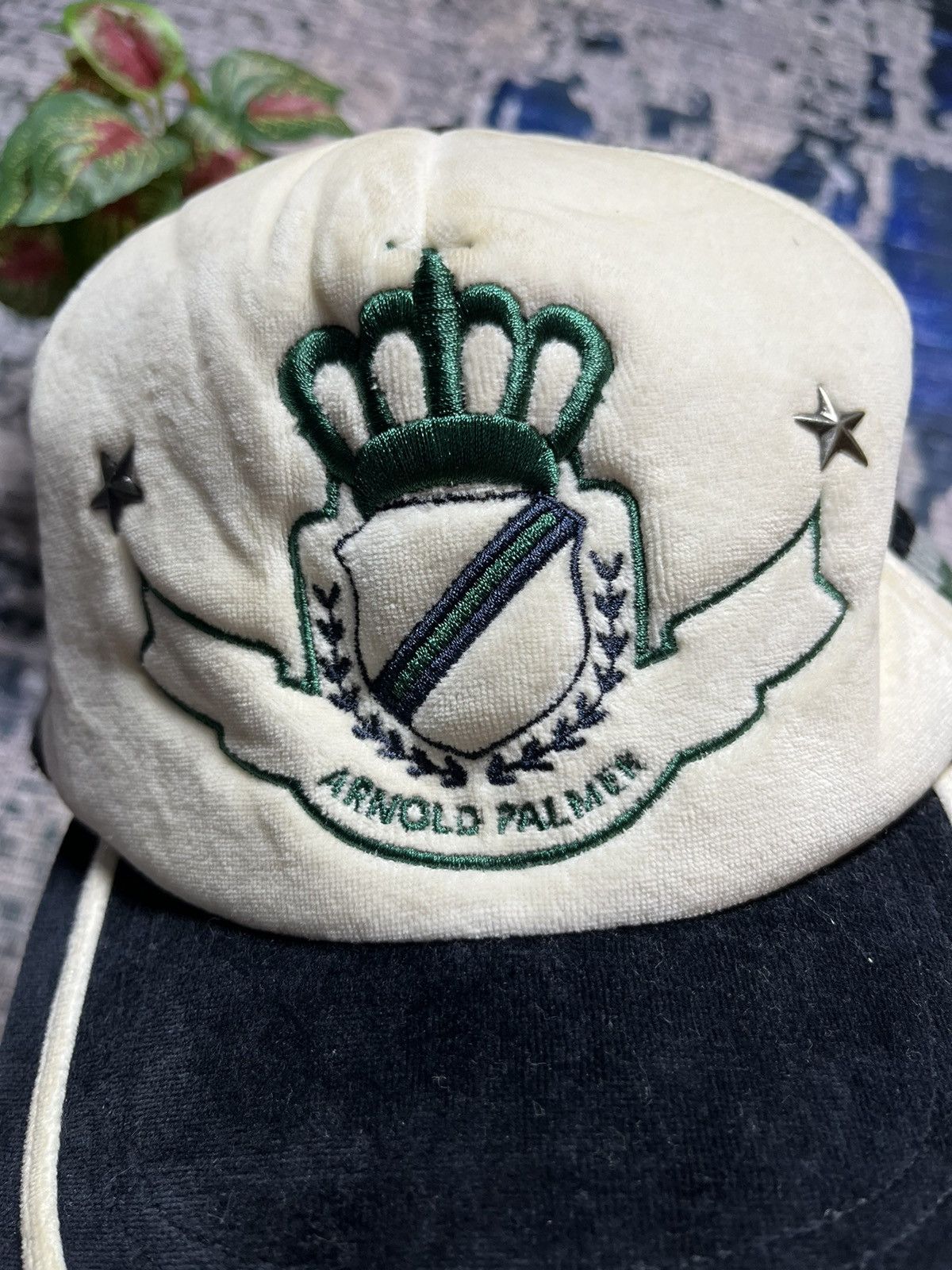 Vintage 🔥Vintage Arnold Palmer Velvet Trucker Hats Size ONE SIZE - 4 Thumbnail
