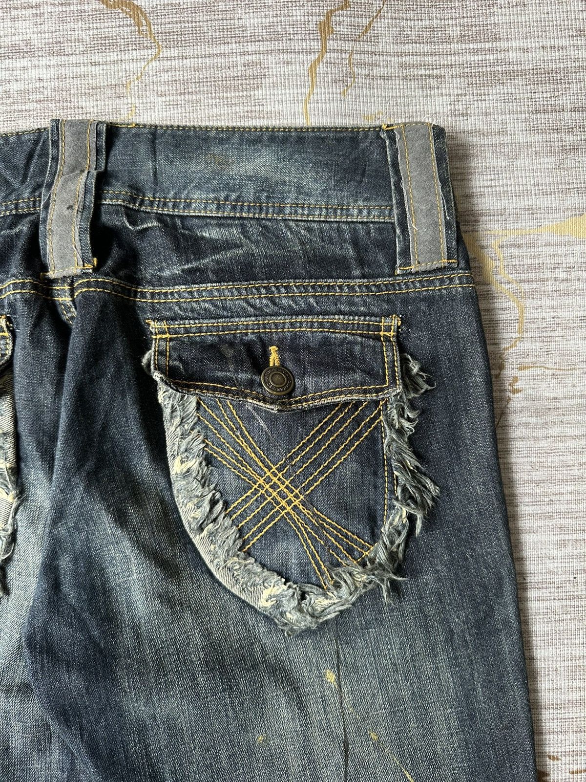 Japanese Brand FLARE Japanese Brand Claw Marks Design Denim Size US 34 / EU 50 - 21 Thumbnail