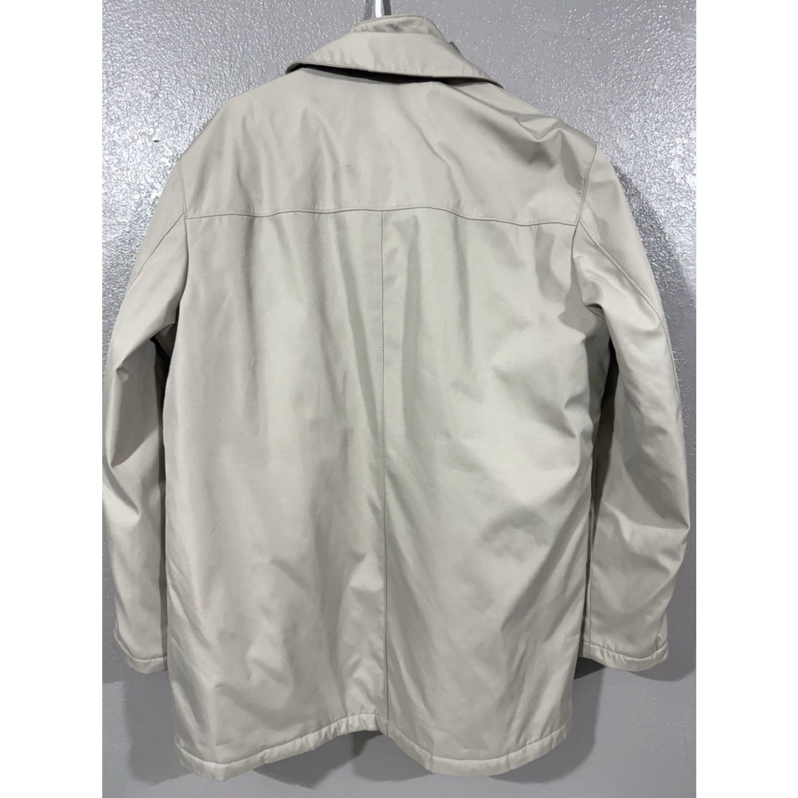 Michael Kors Michael Kors Mens Jacket Mid-Length Rain Coat Light Beige L Snap Zip Front Collared Pockets Designer Outdoor Womens? Size US L / EU 52-54 / 3 - 5 Thumbnail